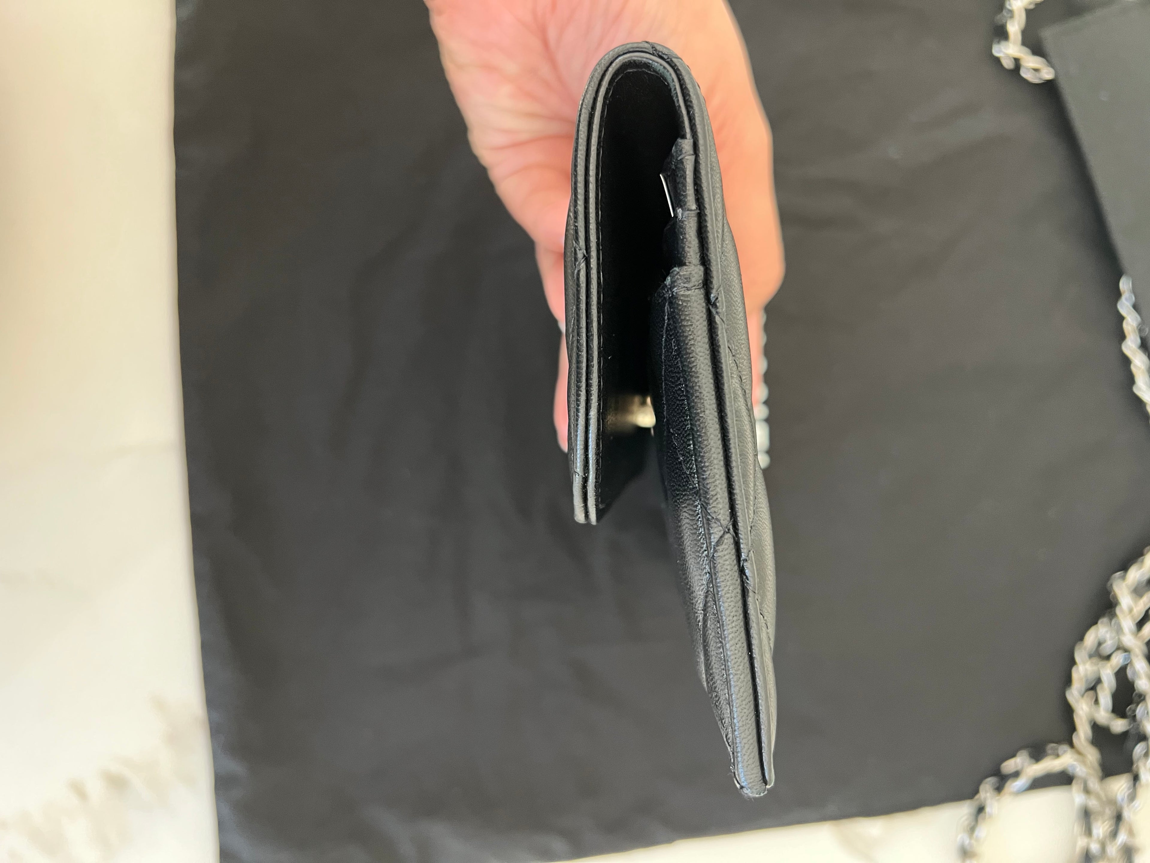 Chanel matelasse quilted clutch