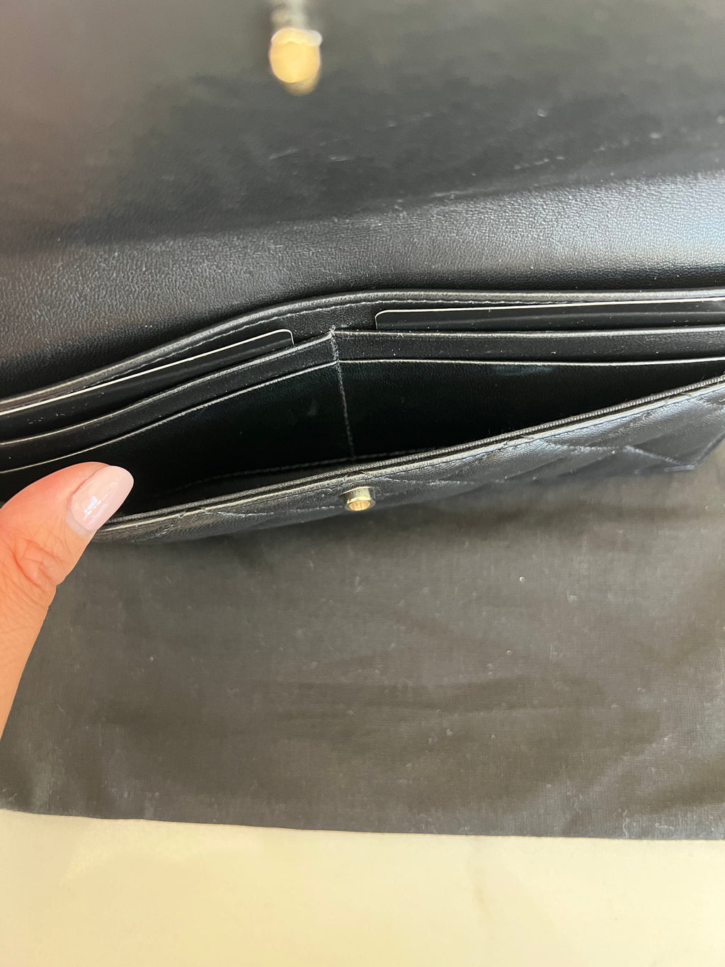 Chanel matelasse quilted clutch