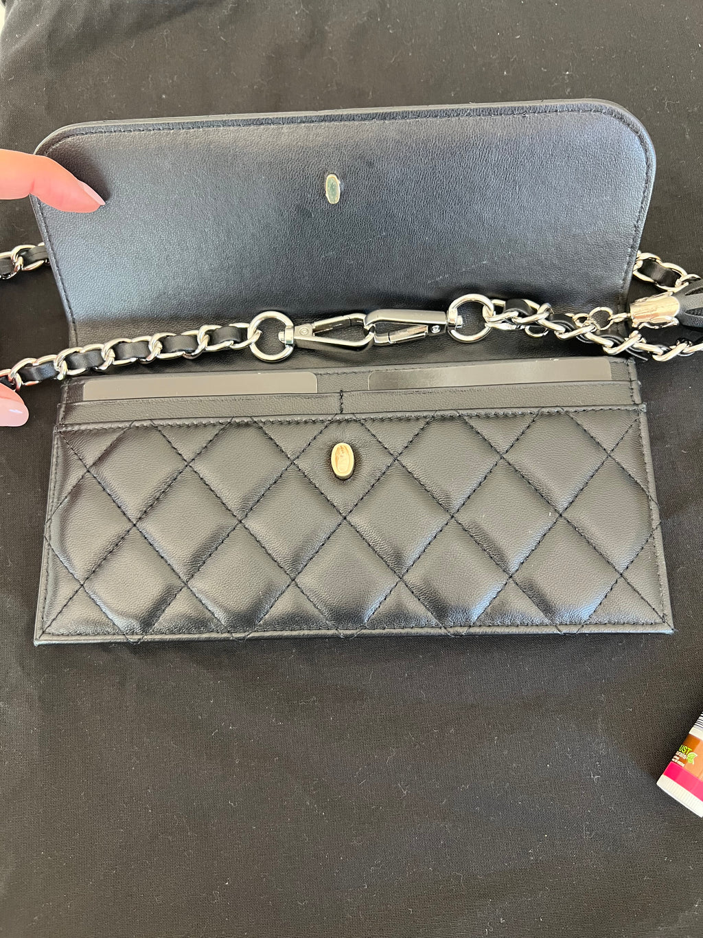 Chanel matelasse quilted clutch
