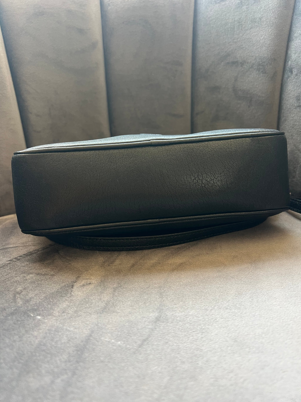 Yves Saint Laurent camera bag embossed black