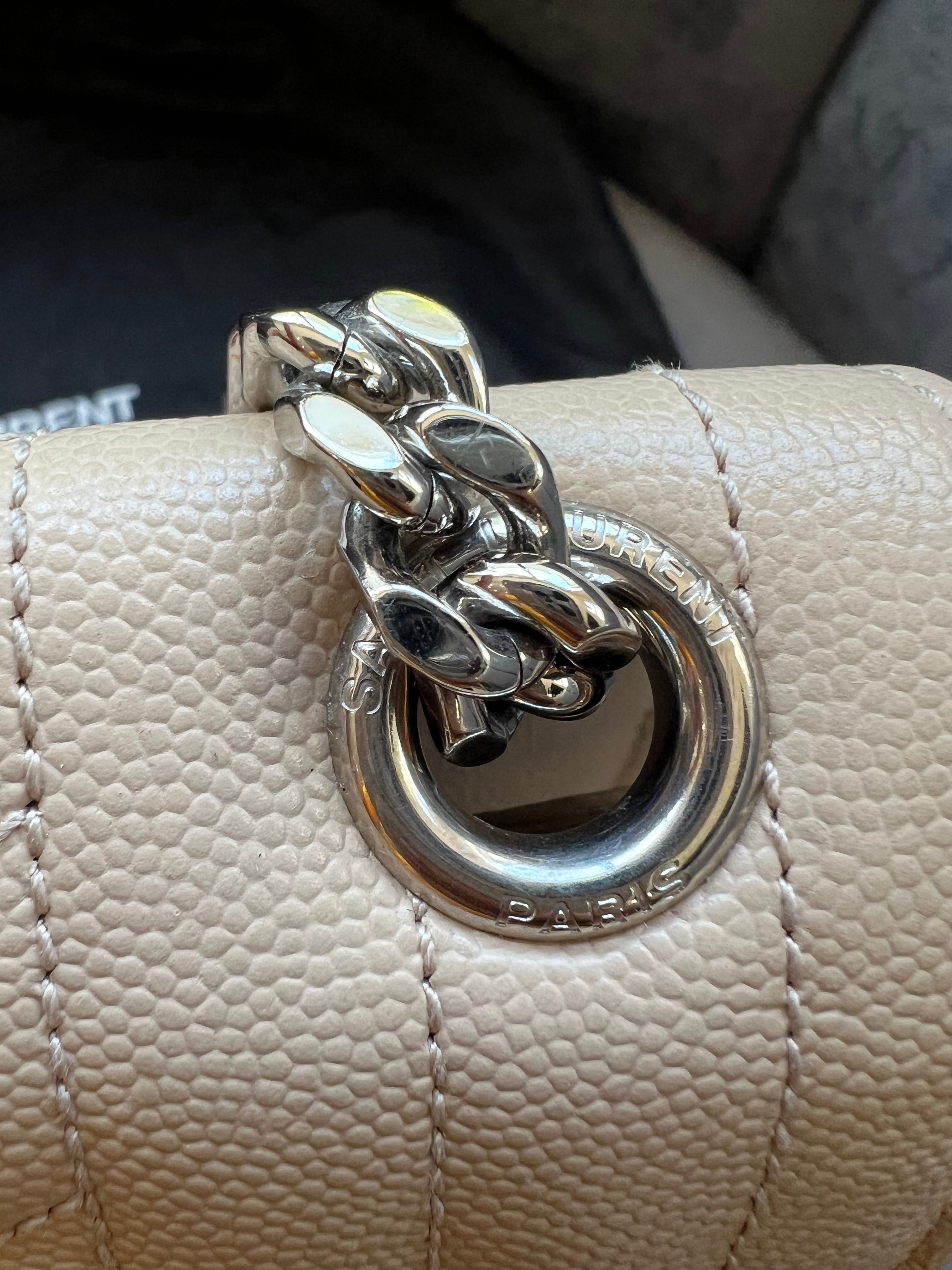 YSL medium envelope flap mixed matelasse bag