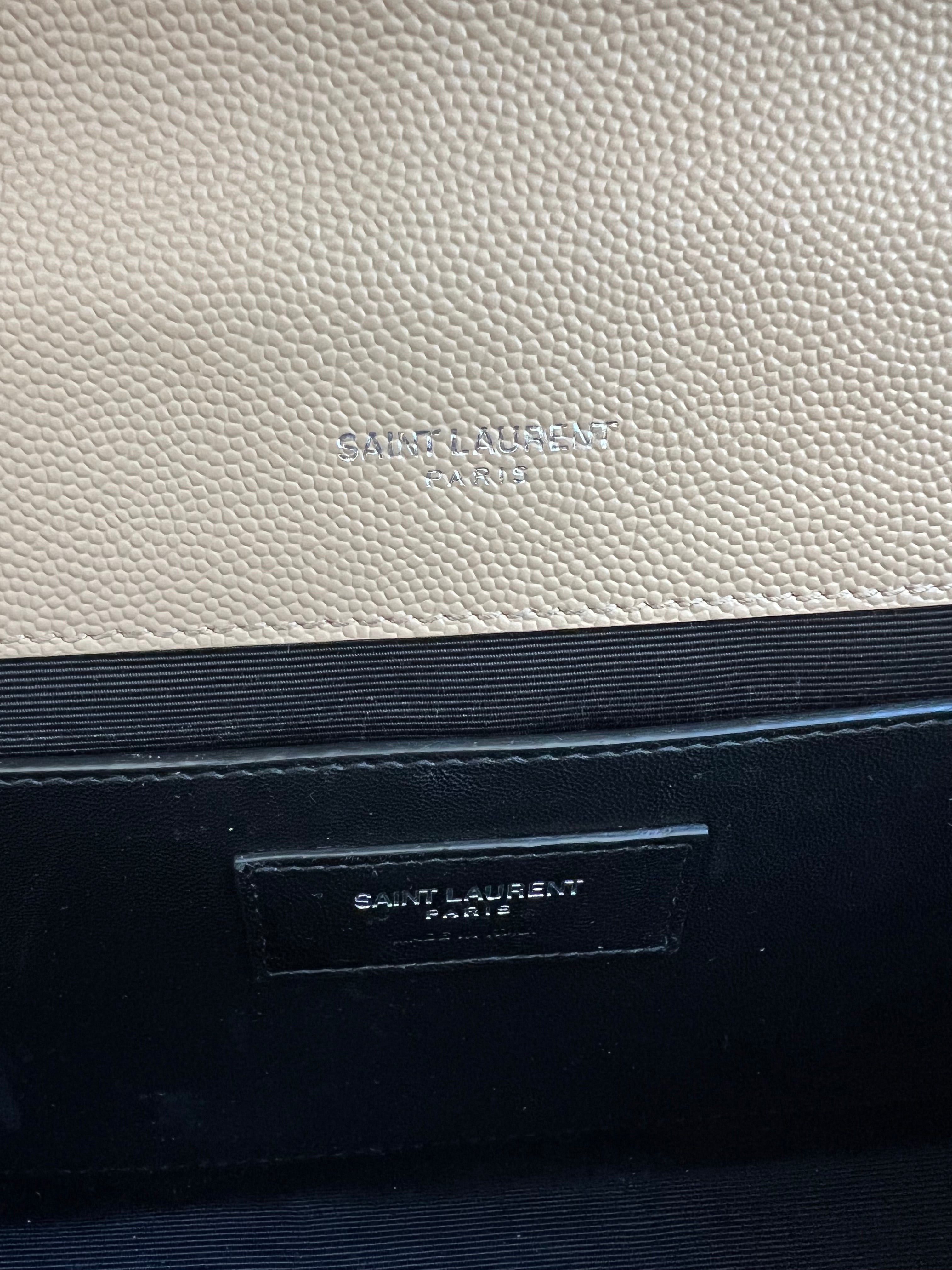 YSL medium envelope flap mixed matelasse bag