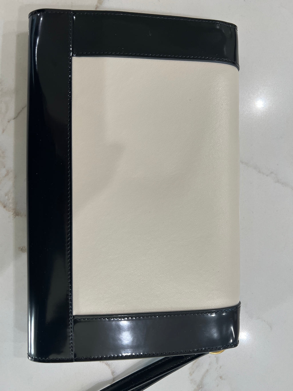 YSL Flap Two Tone Napa Pouch Wristlet