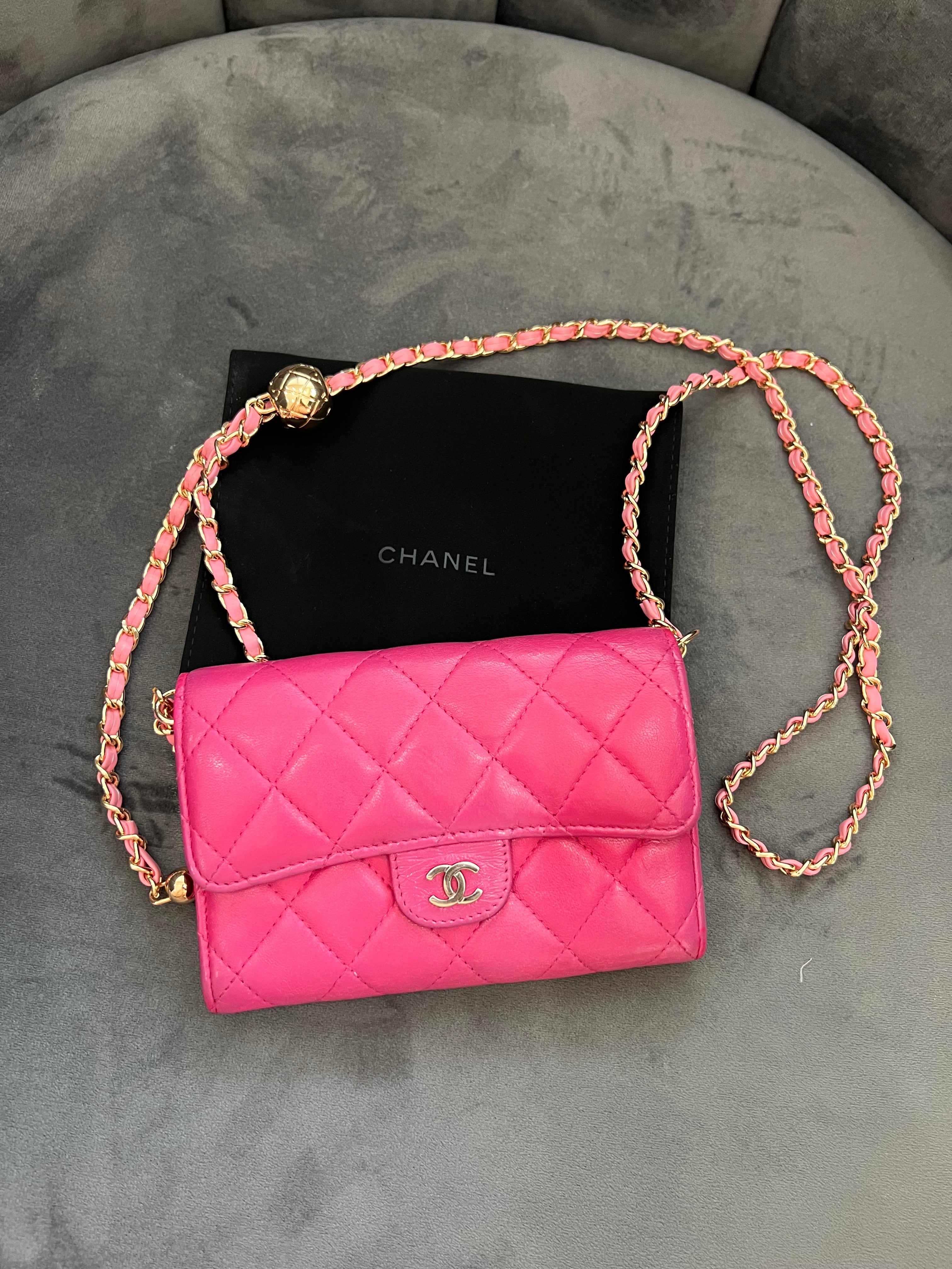 Chanel matelasse pink WOC
