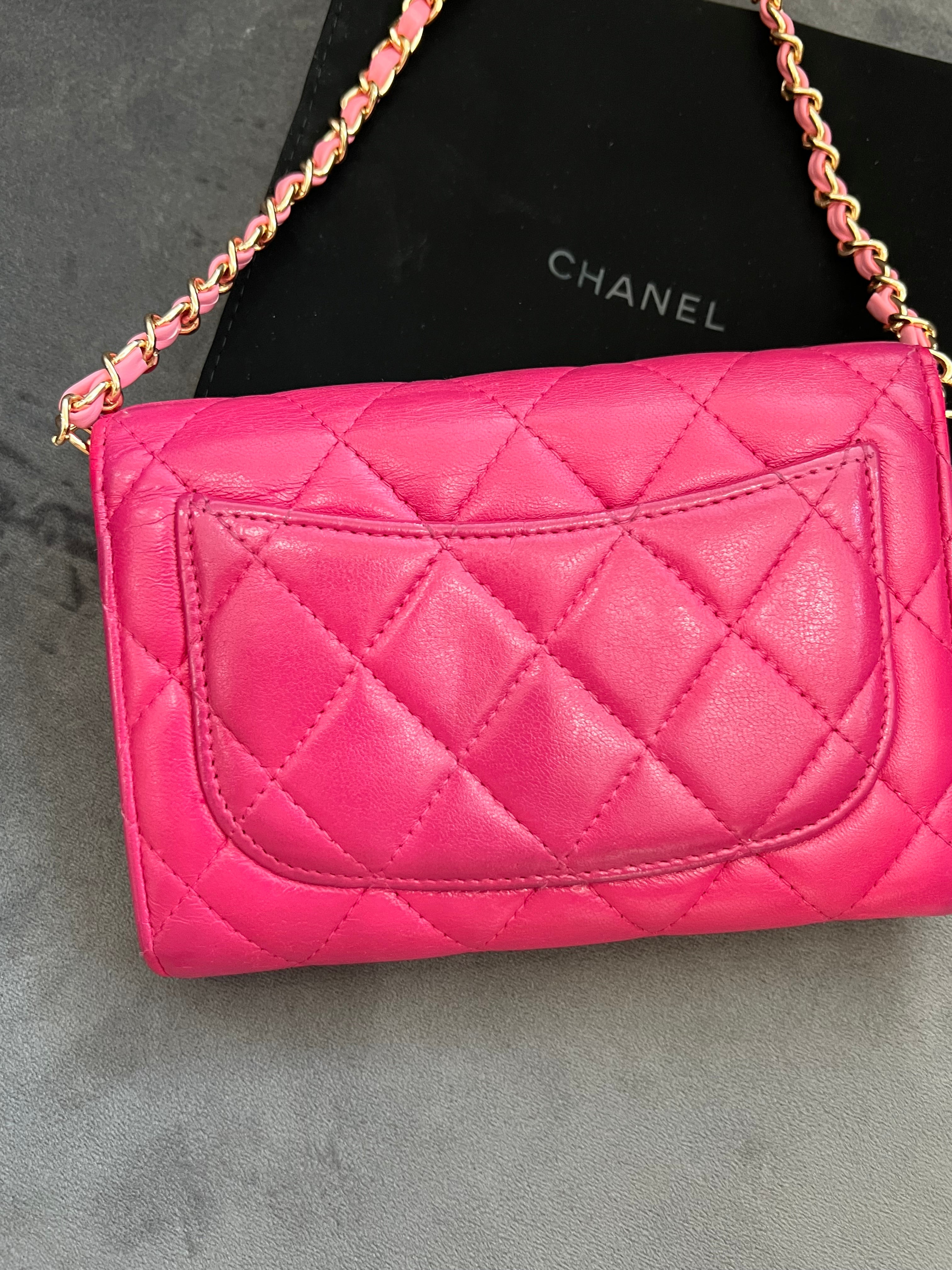 Chanel matelasse pink WOC