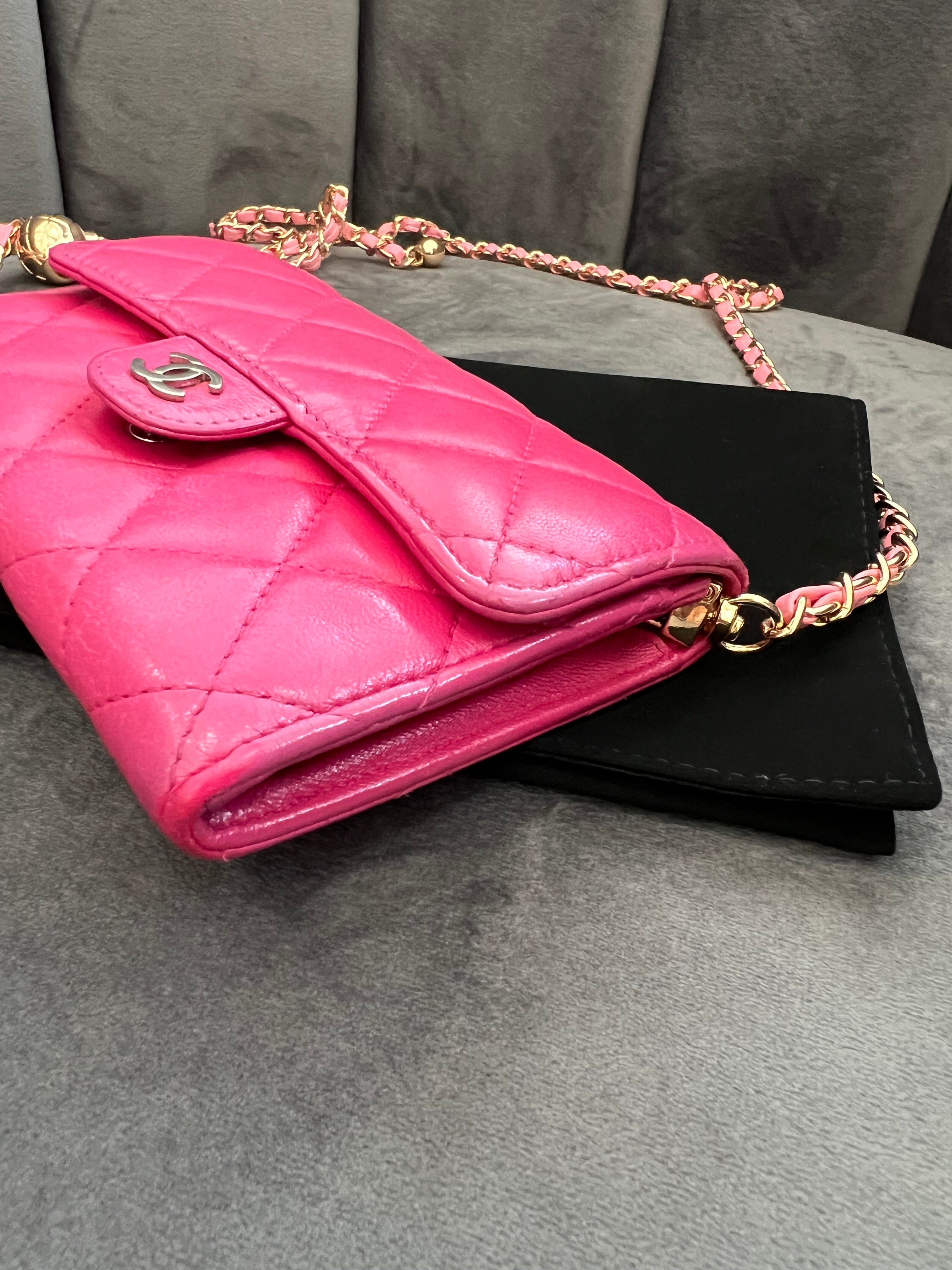 Chanel matelasse pink WOC