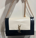 YSL Flap Two Tone Napa Pouch Wristlet
