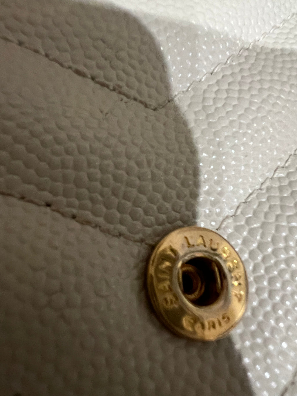 Yves Saint Laurent Cassandre Matelasse Envelope Wallet on chain