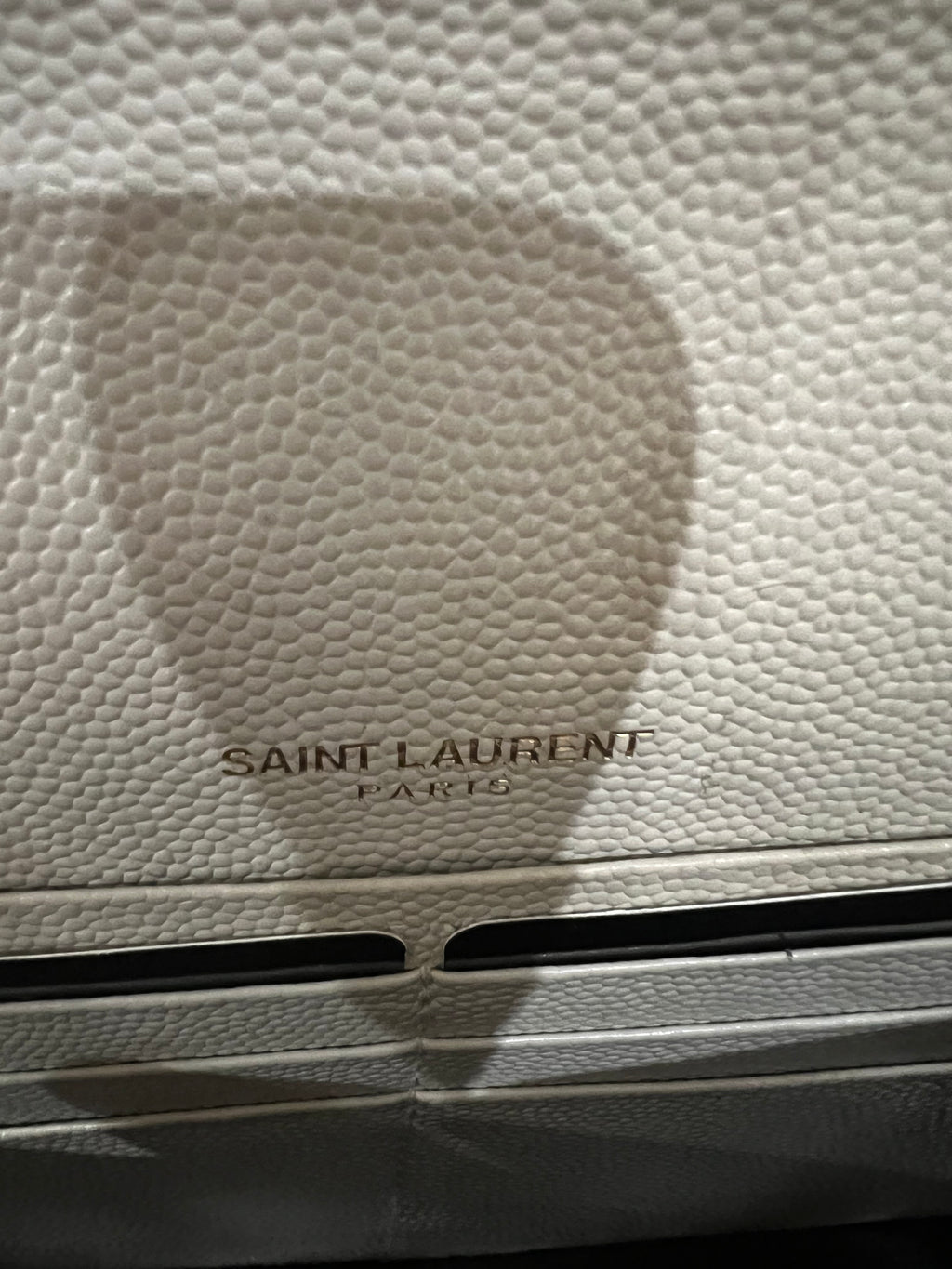 Yves Saint Laurent Cassandre Matelasse Envelope Wallet on chain
