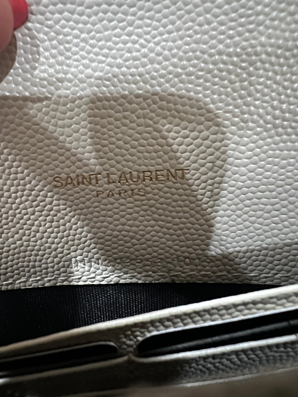 Yves Saint Laurent Cassandre Matelasse Envelope Wallet on chain
