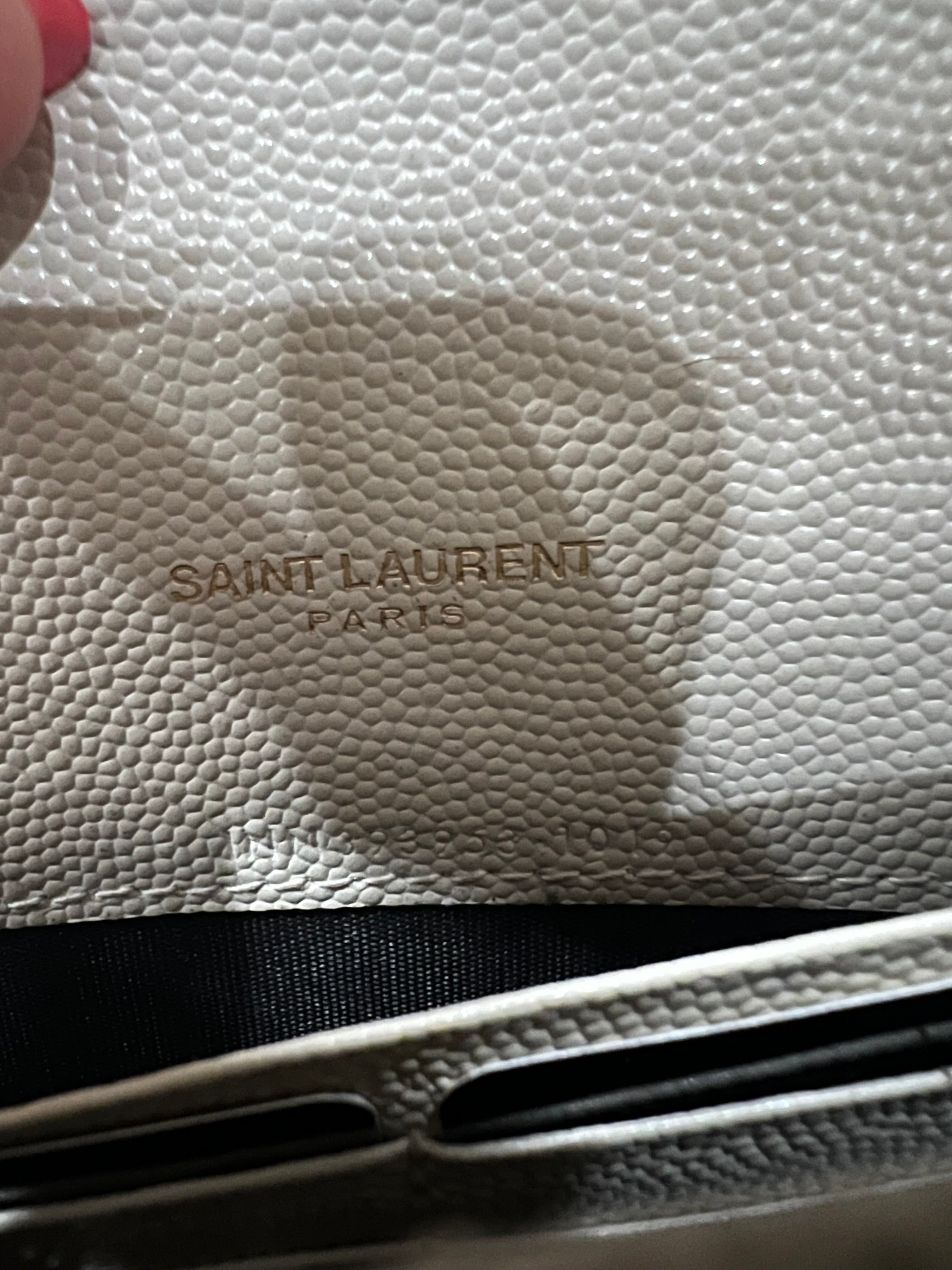 Yves Saint Laurent Cassandre Matelasse Envelope Wallet on chain