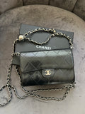 CHANEL Matelasse gusseted flap wallet on chain