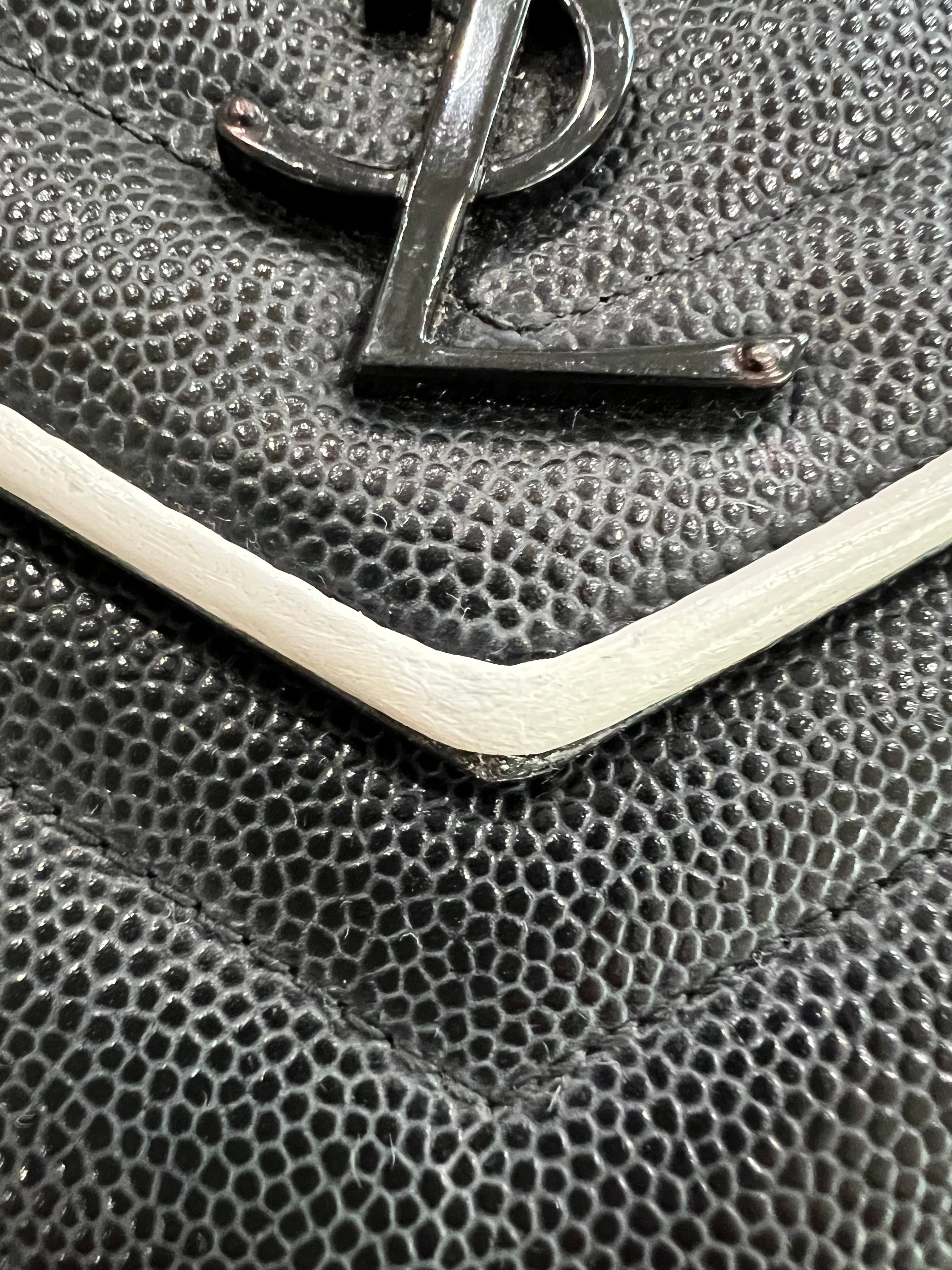 Monogramme Large YSL Grain de Poudre Wallet on Chain