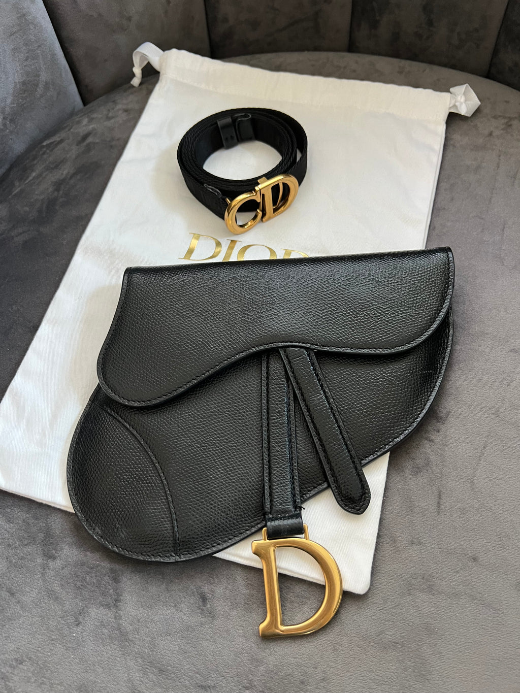 Christian Dior saddle belt