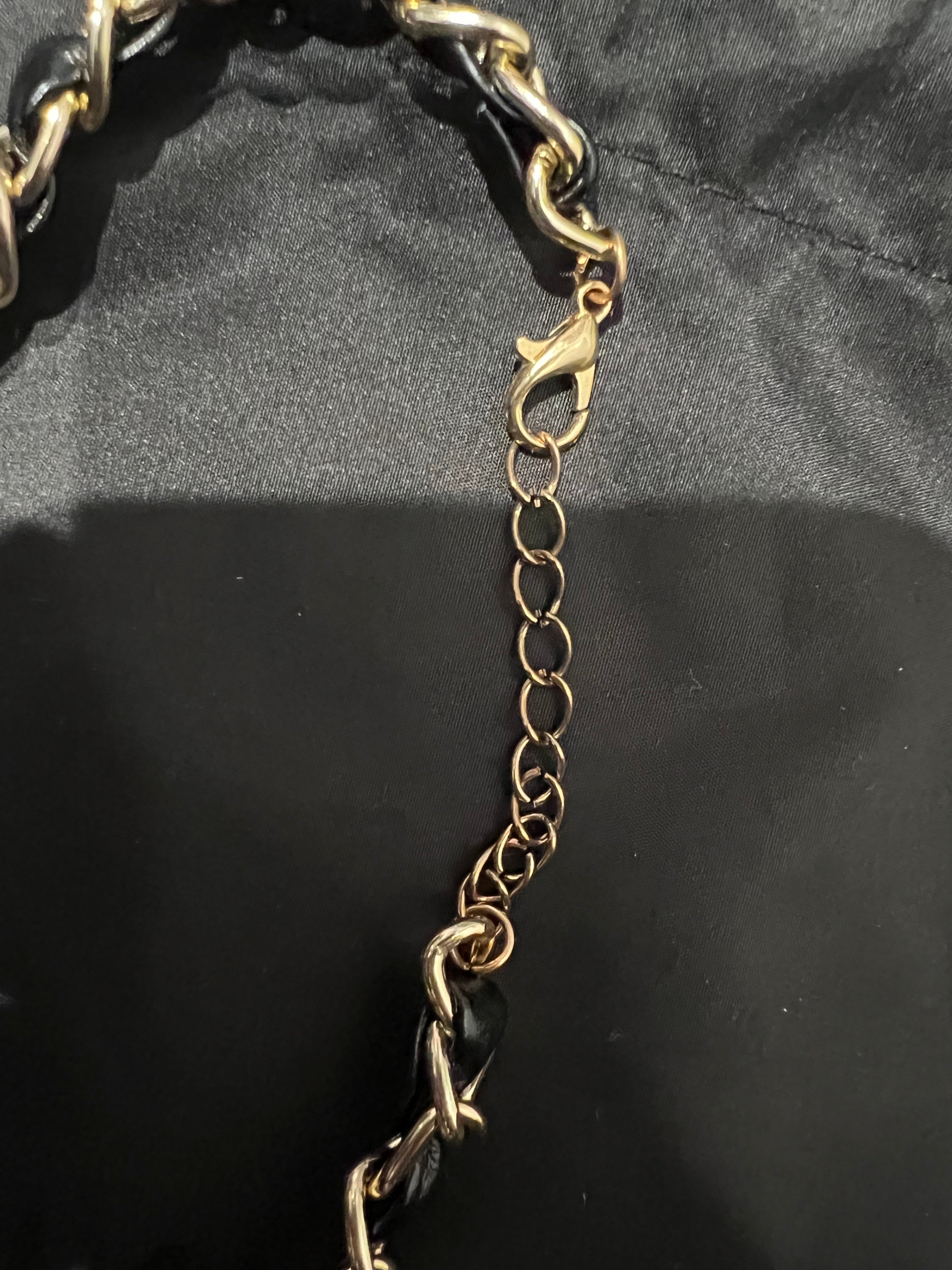 Upcycled Chanel CC charm choker
