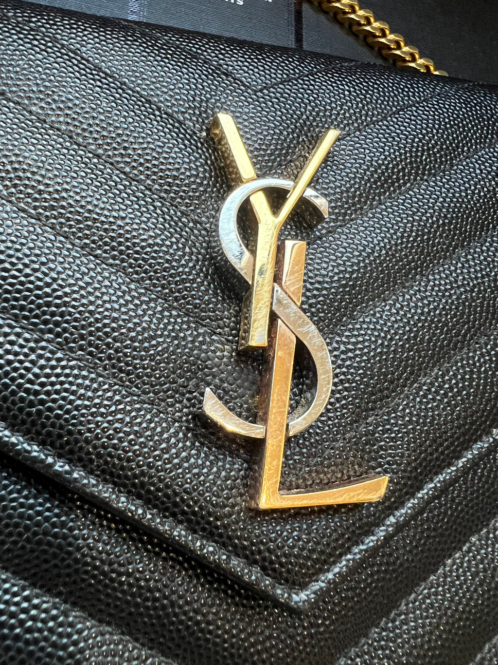 Rare tricolor Yves Saint Laurent Envelope flap Cassandre crossbody