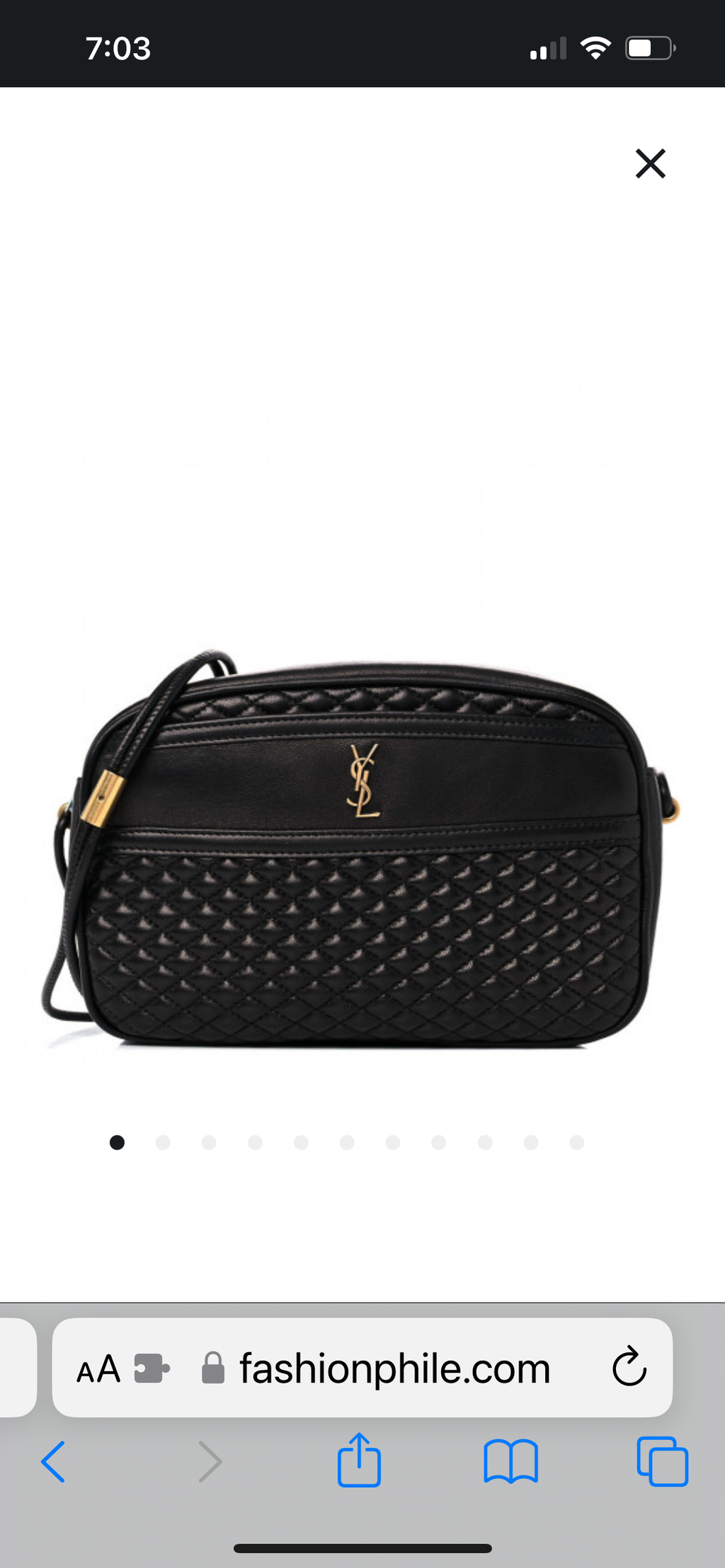 Yves Saint Laurent Victoire Camera Bag