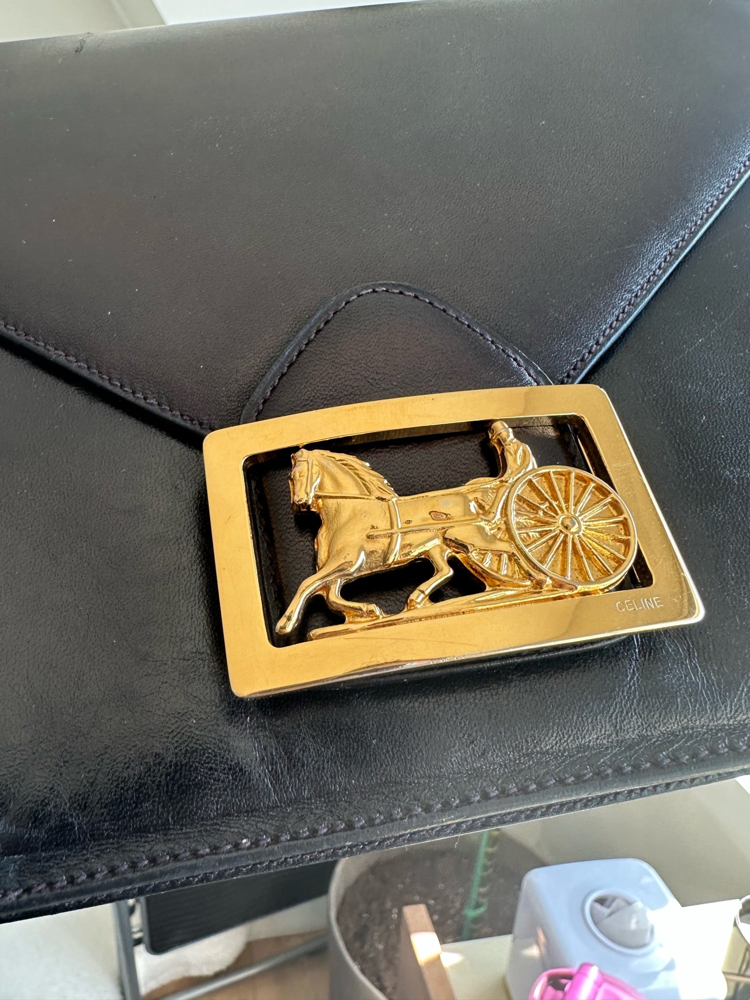 Celine vintage horse carriage bag