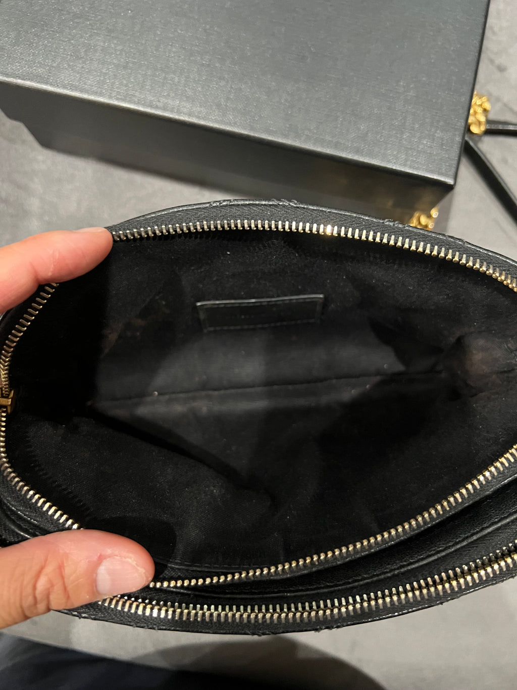 Yves Saint Laurent Becky double zip crossbody bag