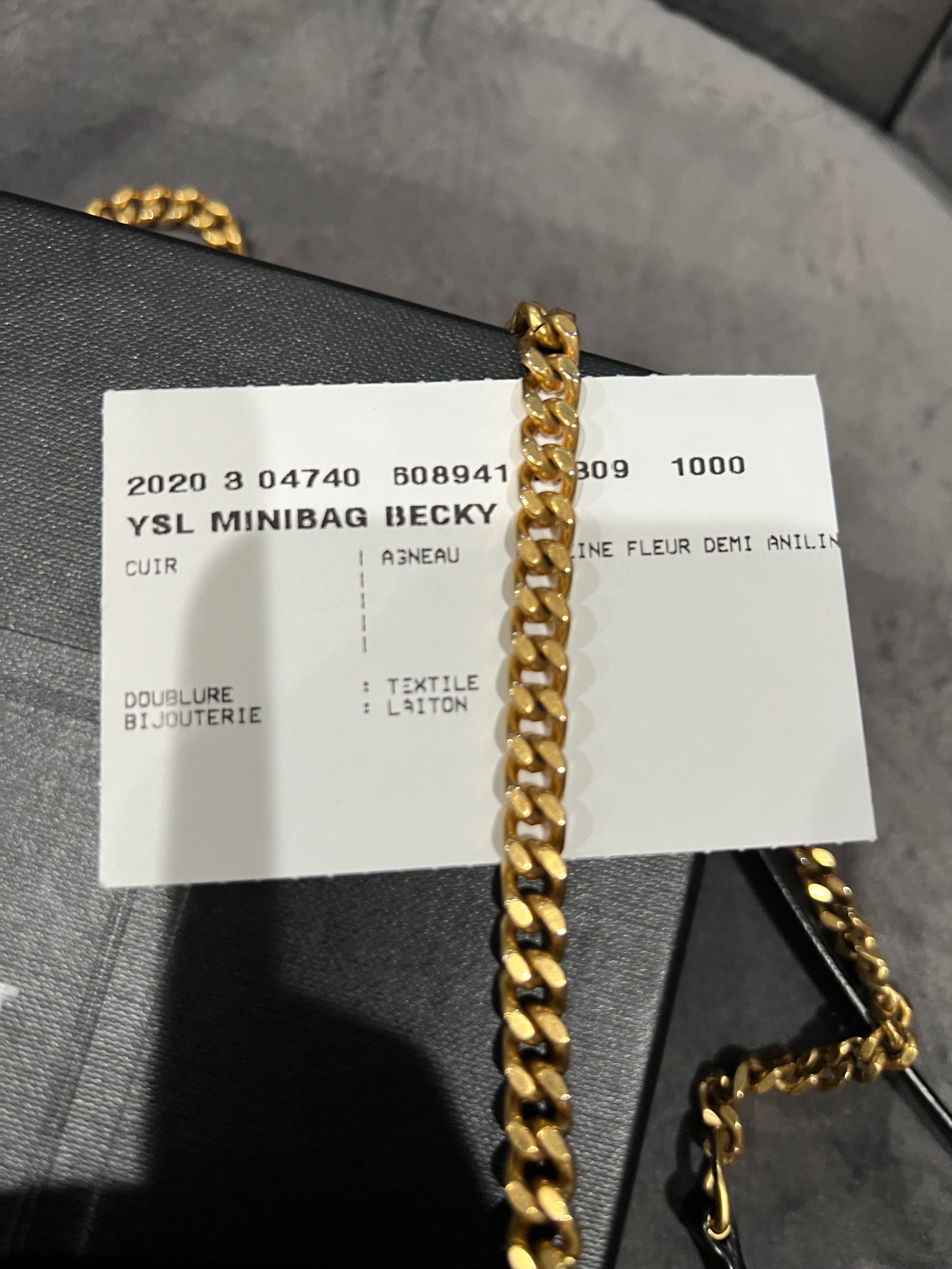 Yves Saint Laurent Becky double zip crossbody bag