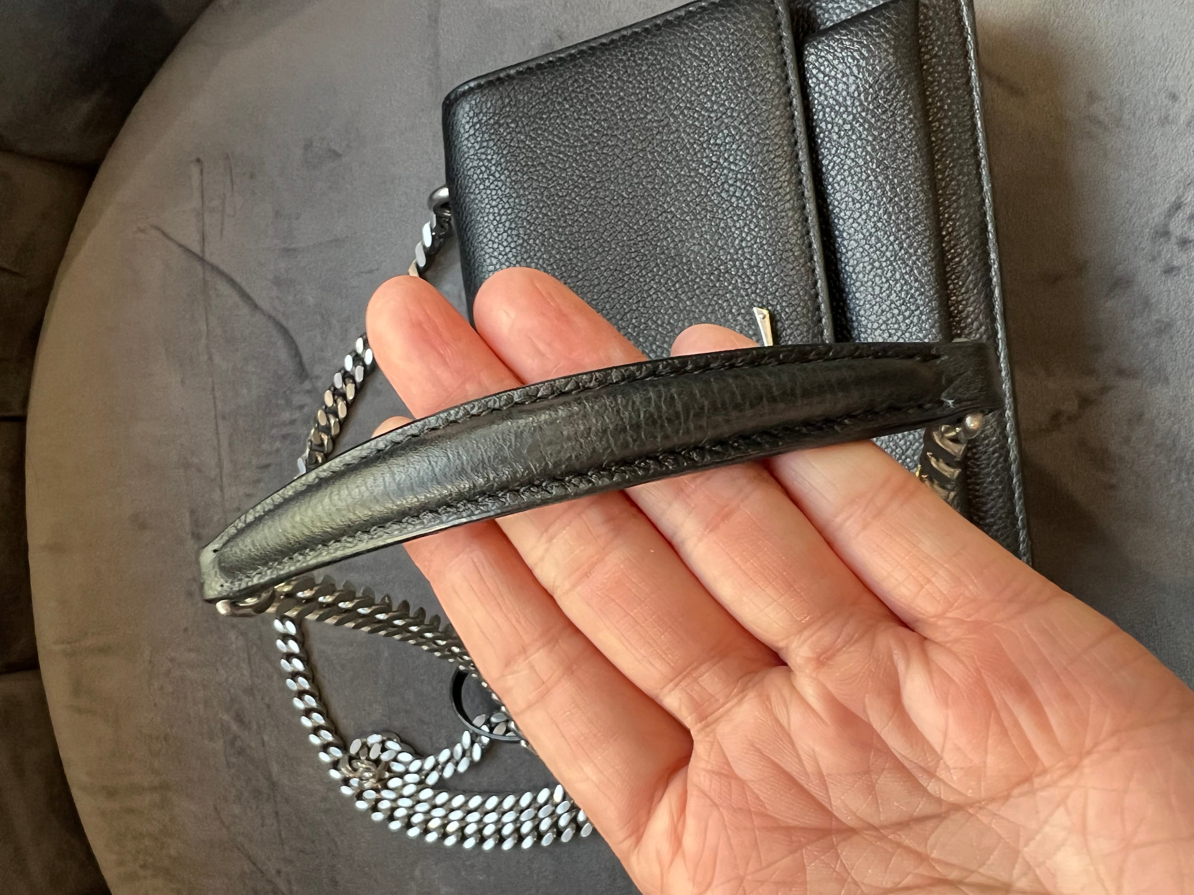 Yves Saint Laurent Sunset grained crossbody bag