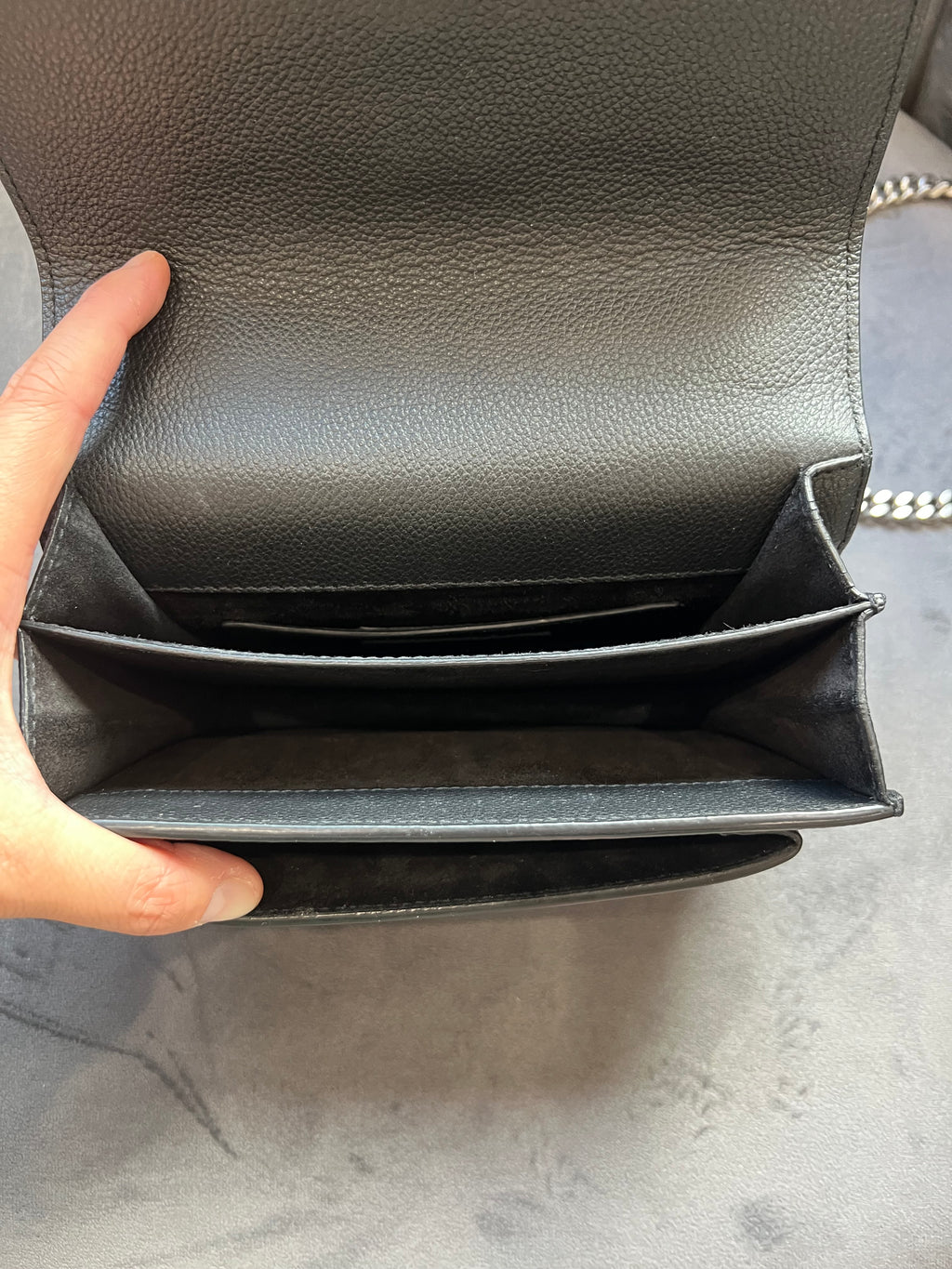 Yves Saint Laurent Sunset grained crossbody bag
