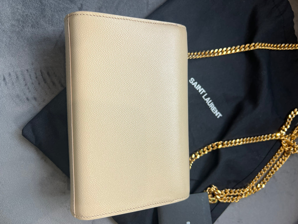 Yves Saint Laurent Kate beige small crossbody
