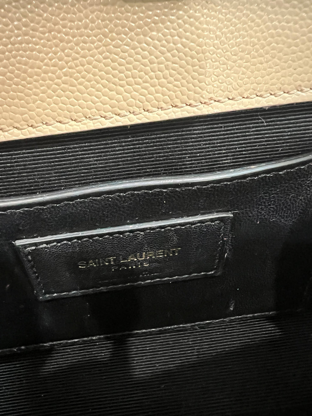Yves Saint Laurent Kate beige small crossbody