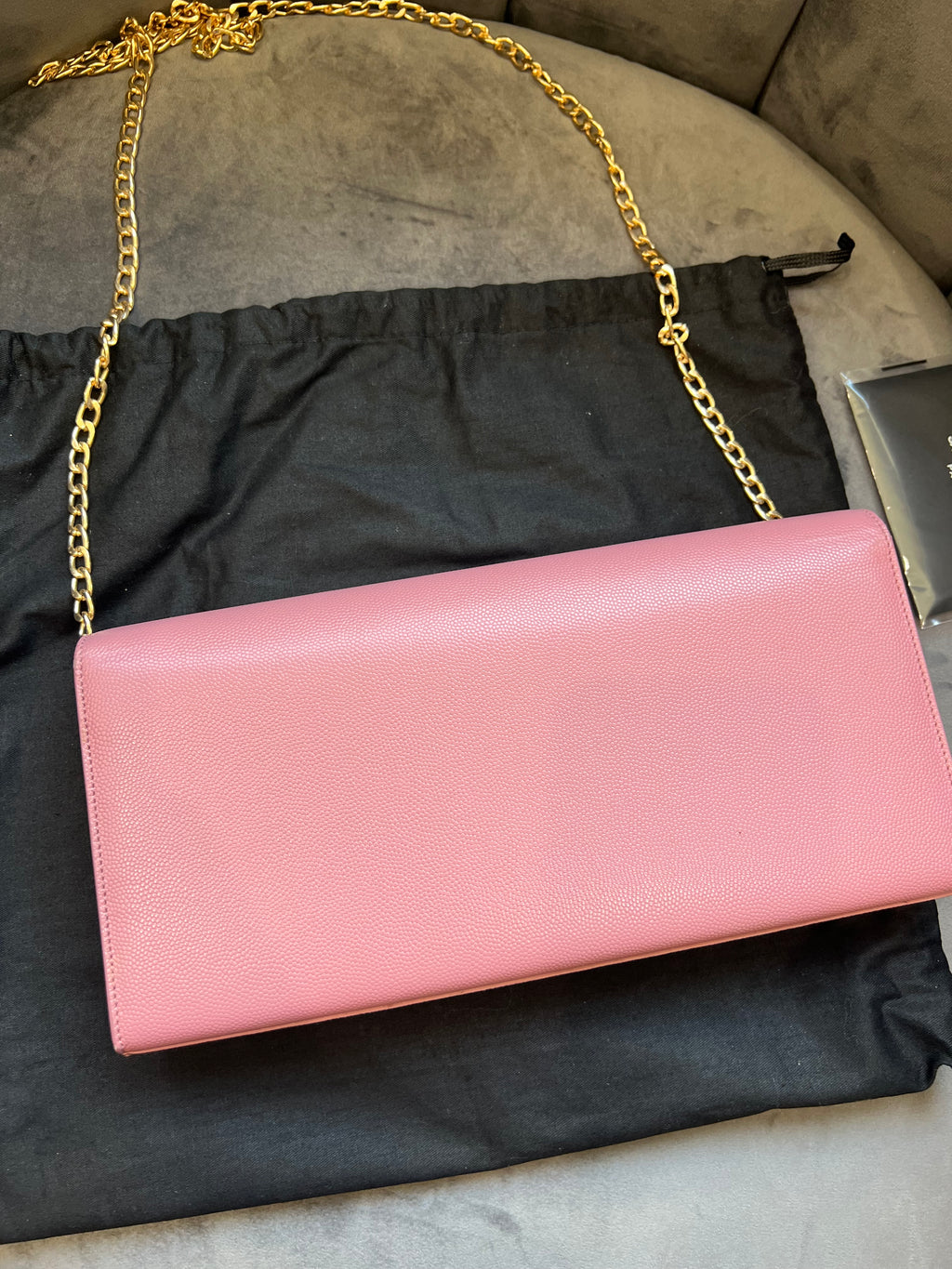 YSL Pink Kate Clutch & Crossbody