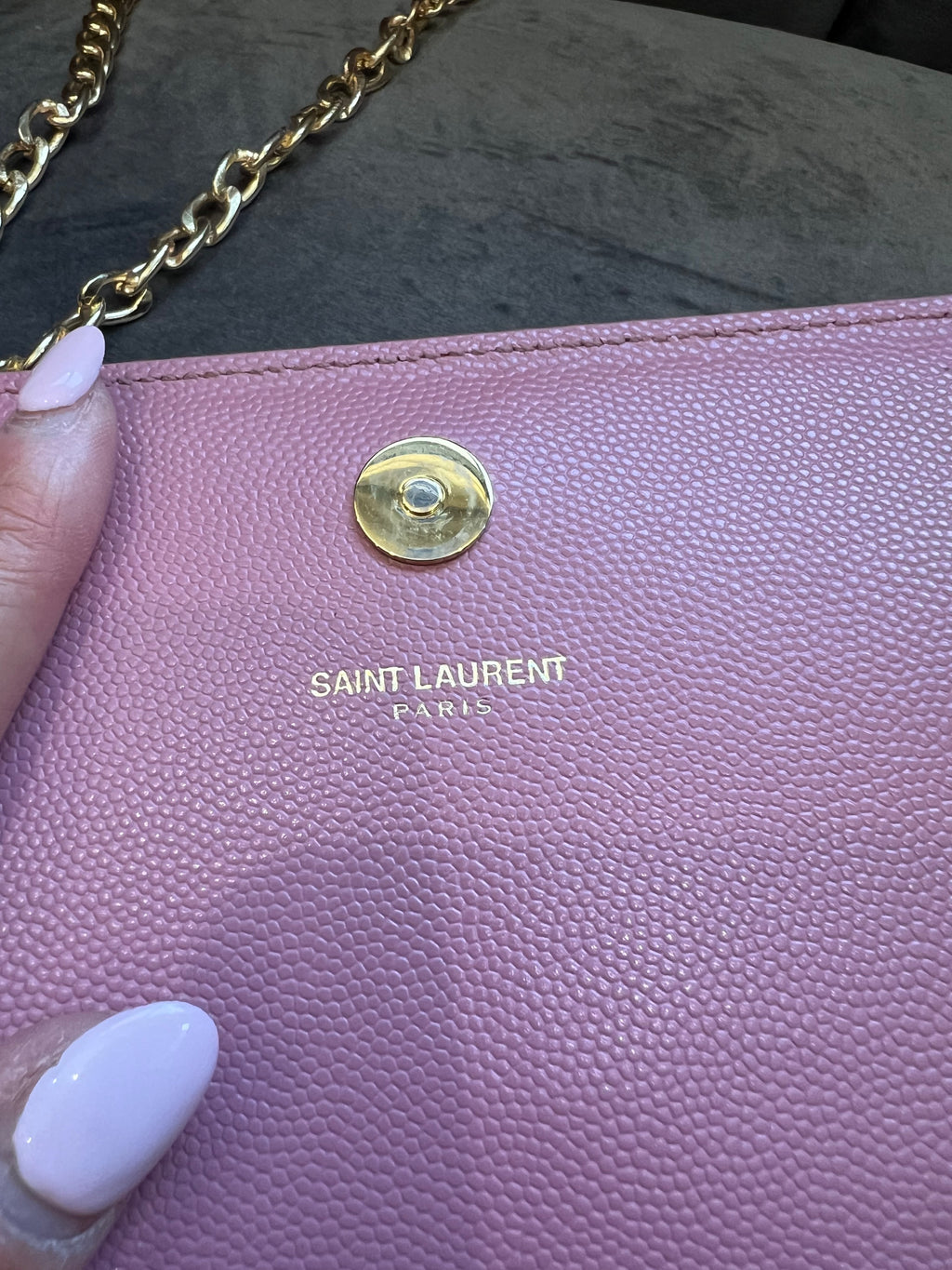 YSL Pink Kate Clutch & Crossbody