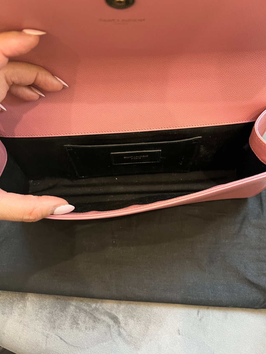 YSL Pink Kate Clutch & Crossbody