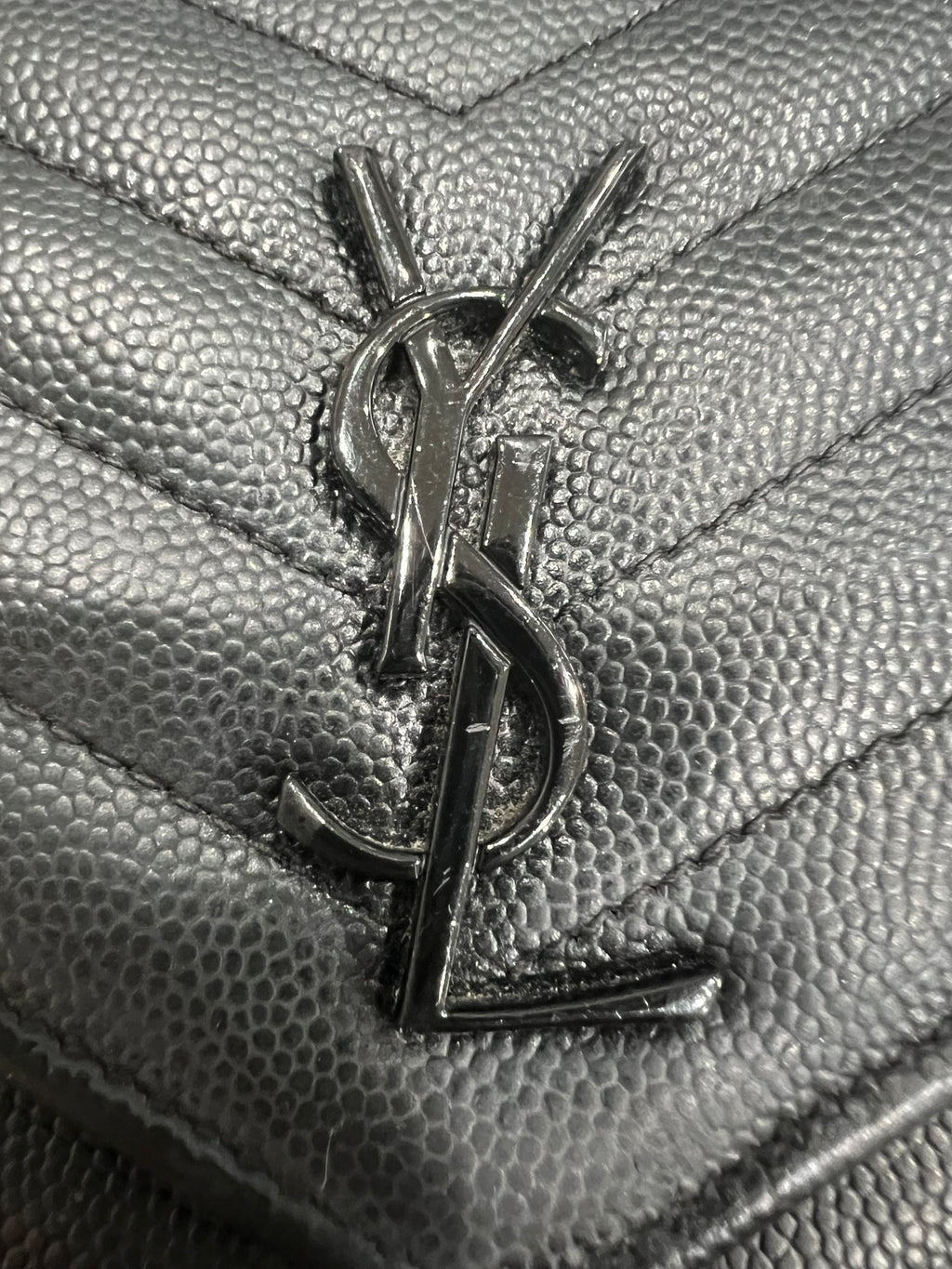 YSL black cassandre crossbody bag