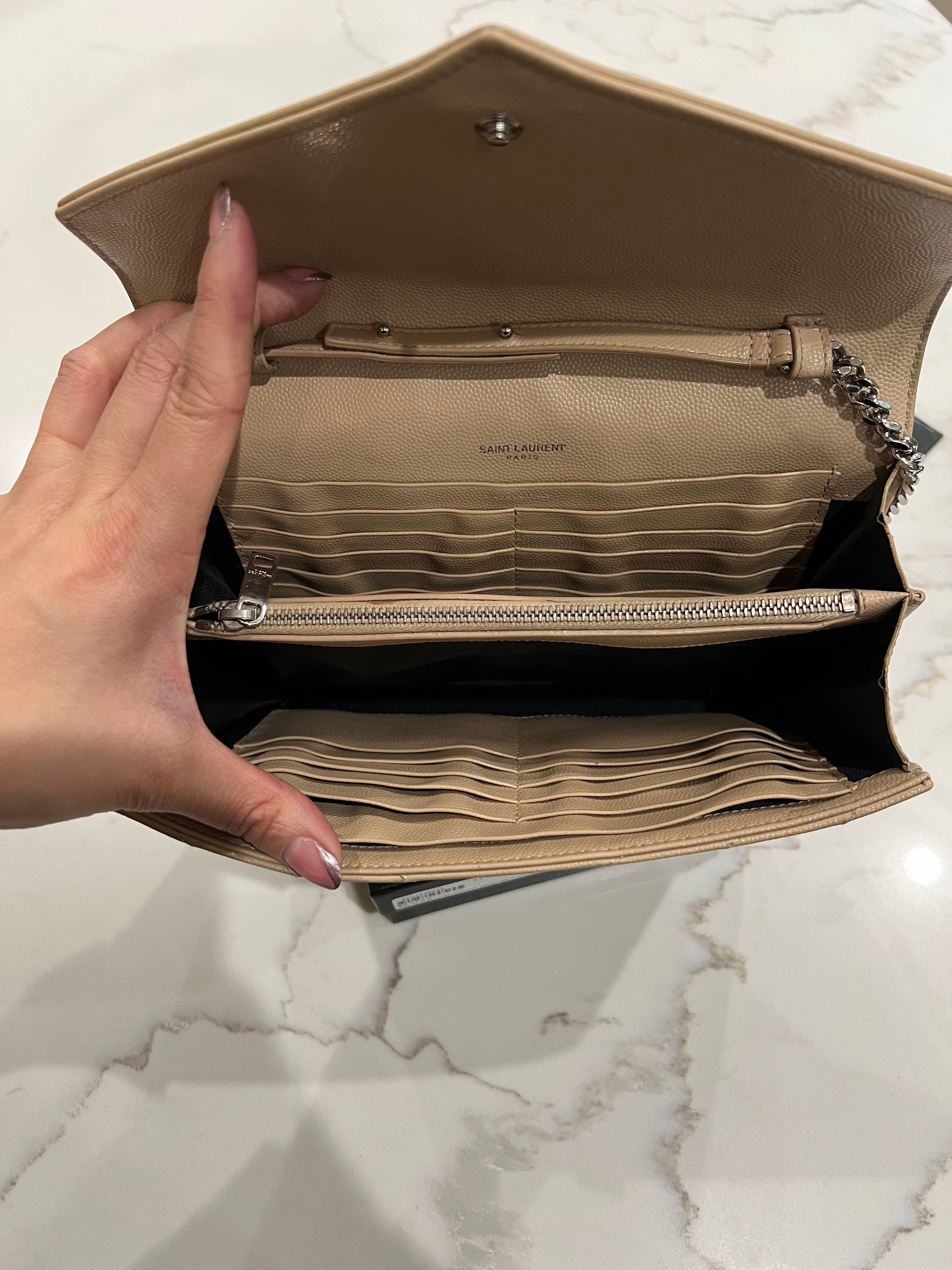 YSL beige crossbody bag