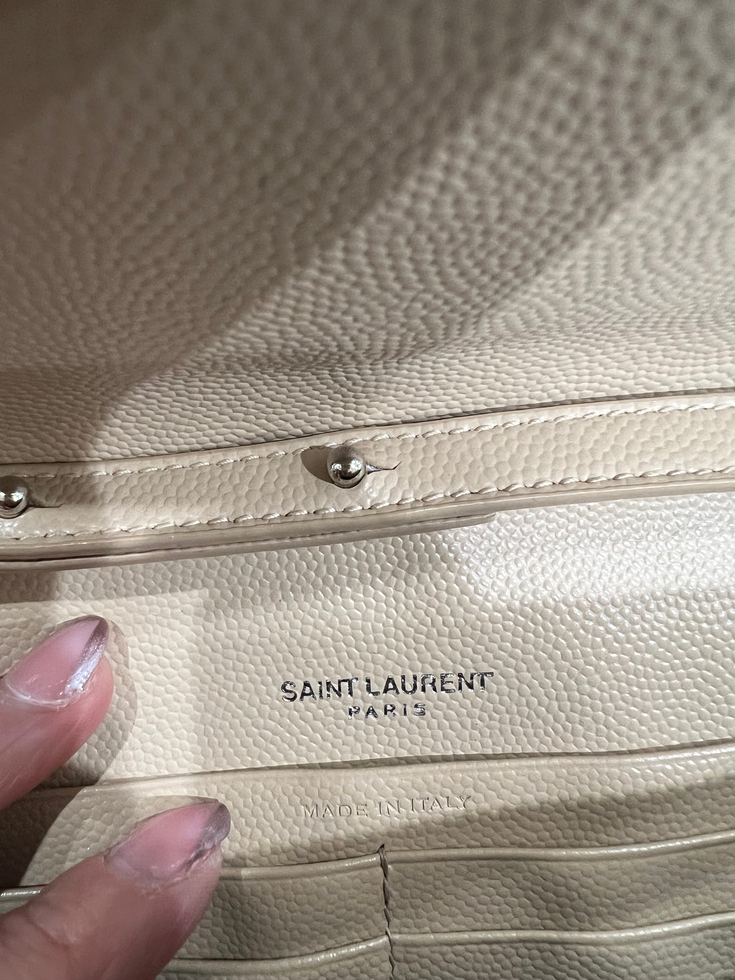 YSL beige crossbody bag