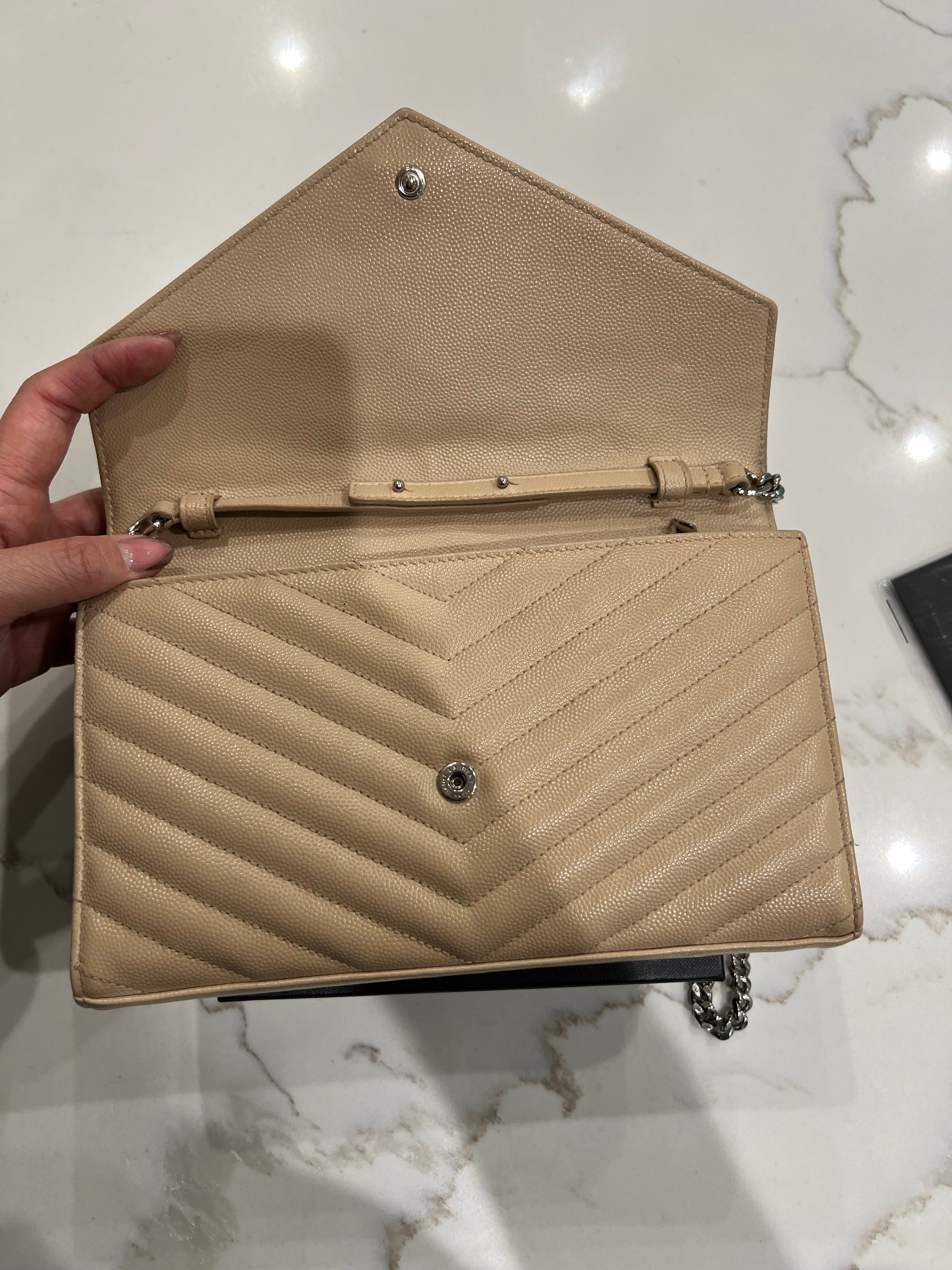 YSL beige crossbody bag