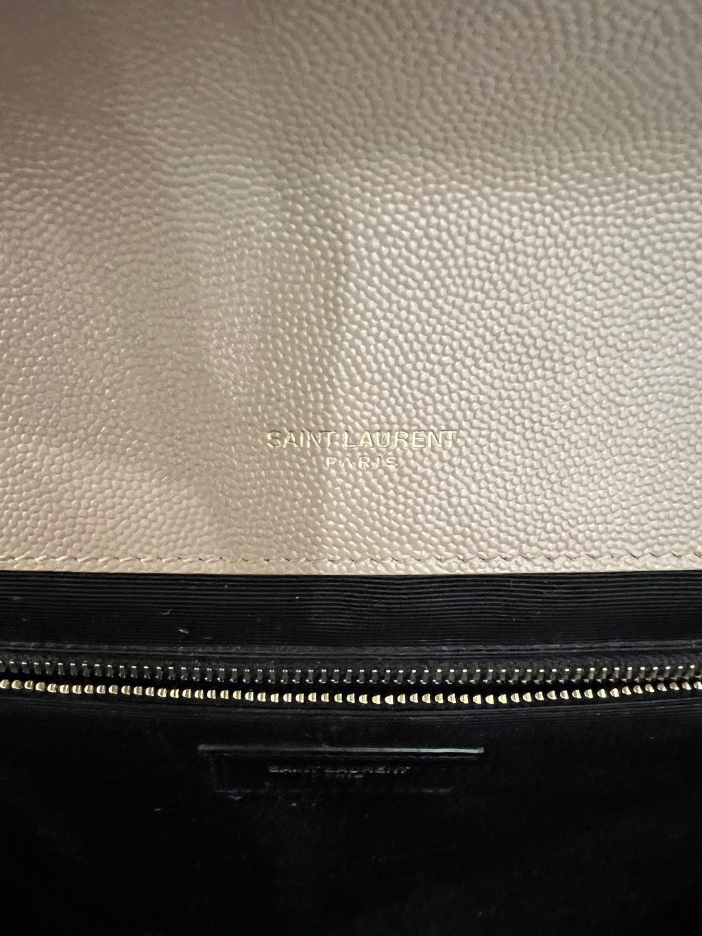 Saint Laurent Classic Monogram Envelope Satchel Mixed Matelasse Leather Large