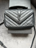 Saint Laurent monogram college bag all black small