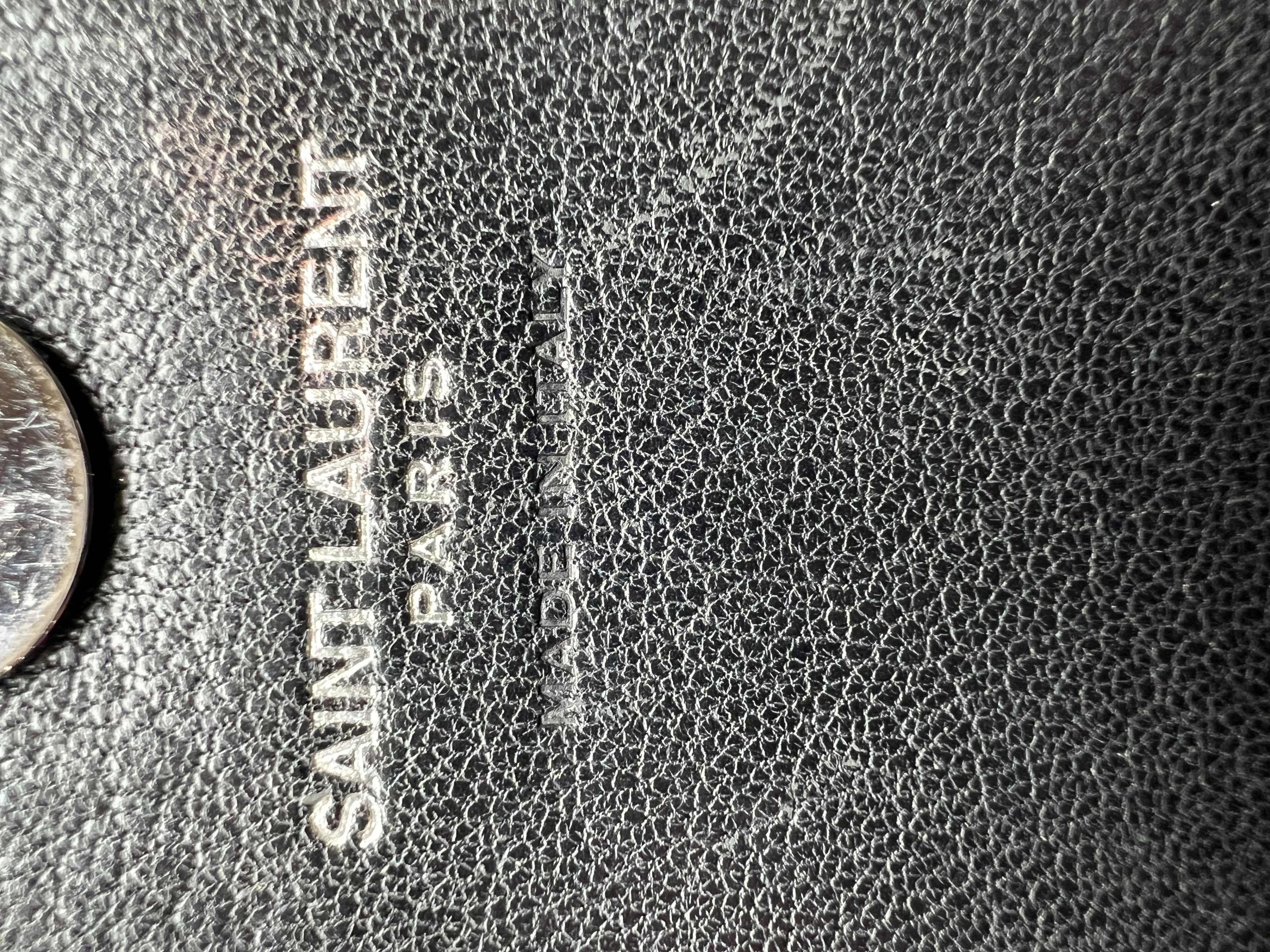 Saint Laurent monogram college bag all black small