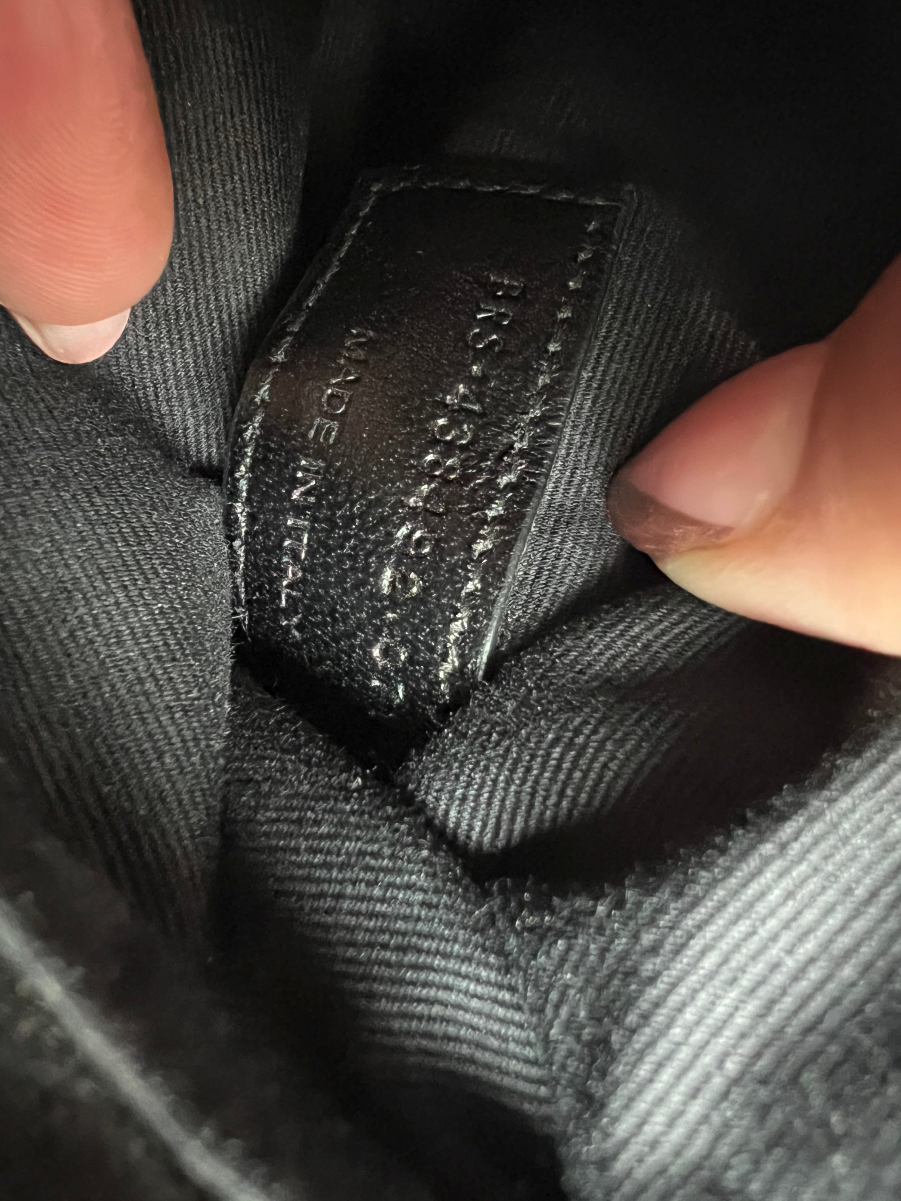 Saint Laurent monogram college bag all black small