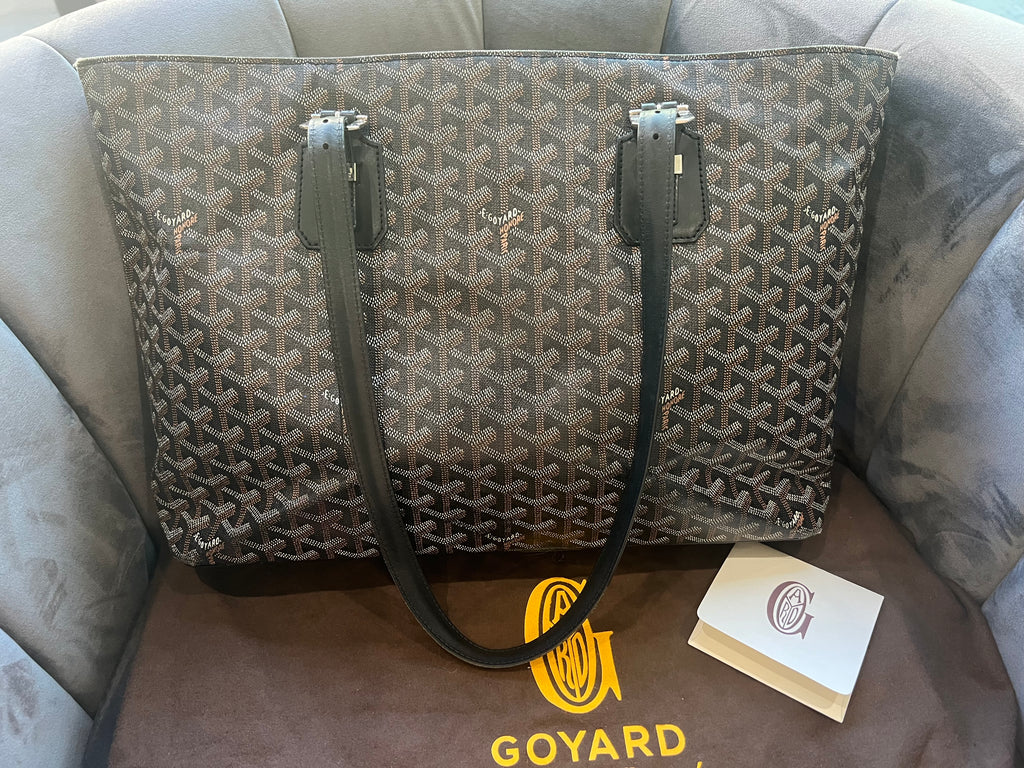 GOYARD Goyardine Sac Marie Galante MM Black
