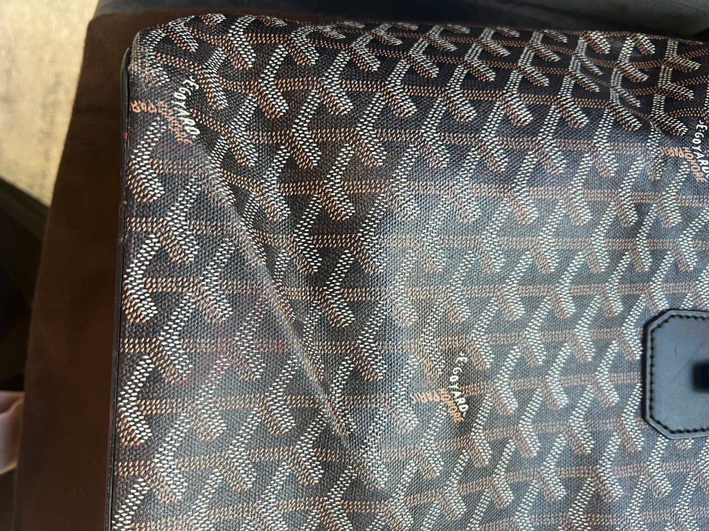 GOYARD Goyardine Sac Marie Galante MM Black