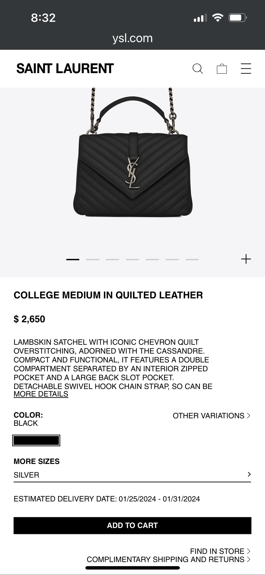 YSL College Bag Medium