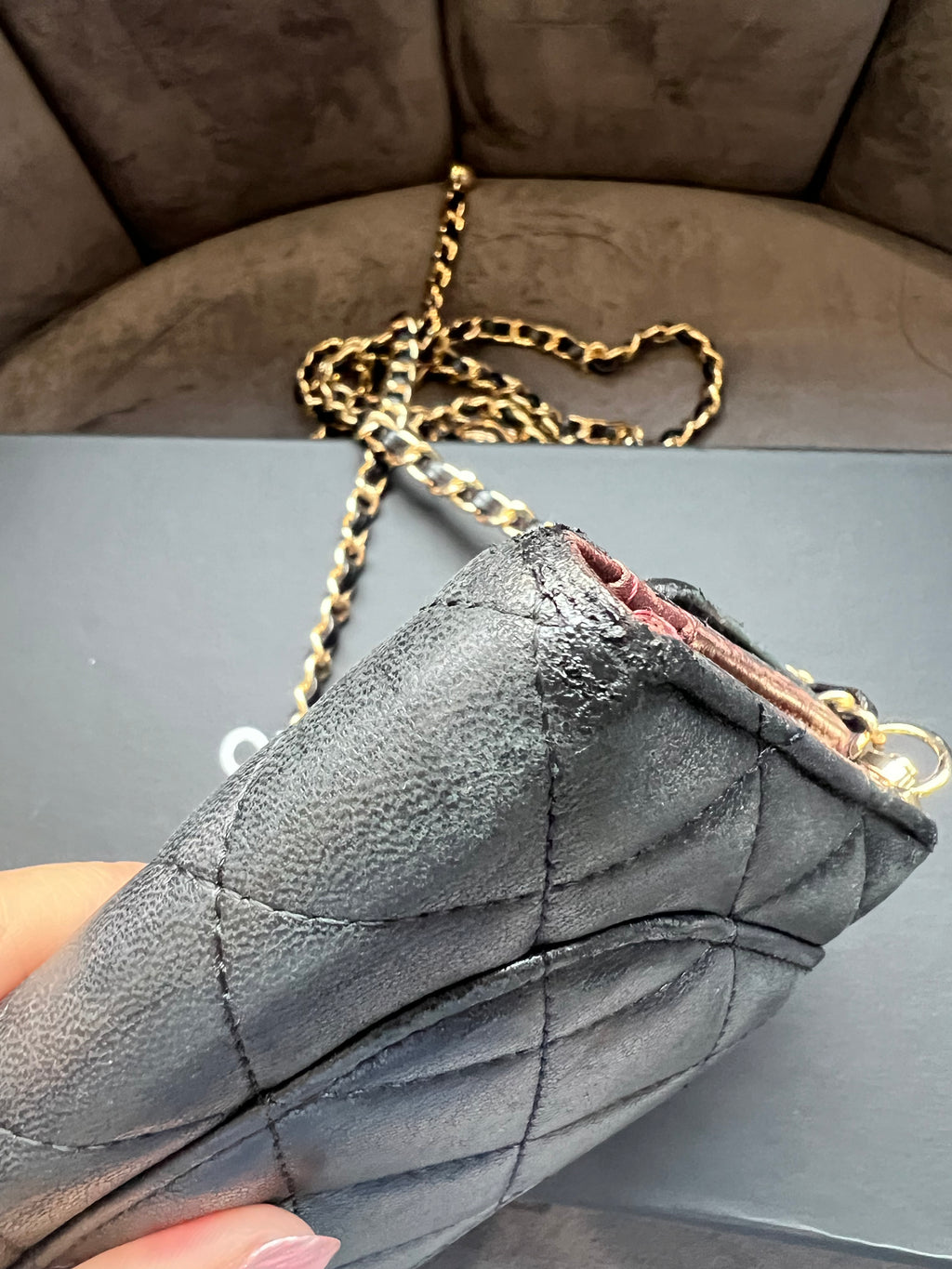 Chanel timeless wallet on chain
