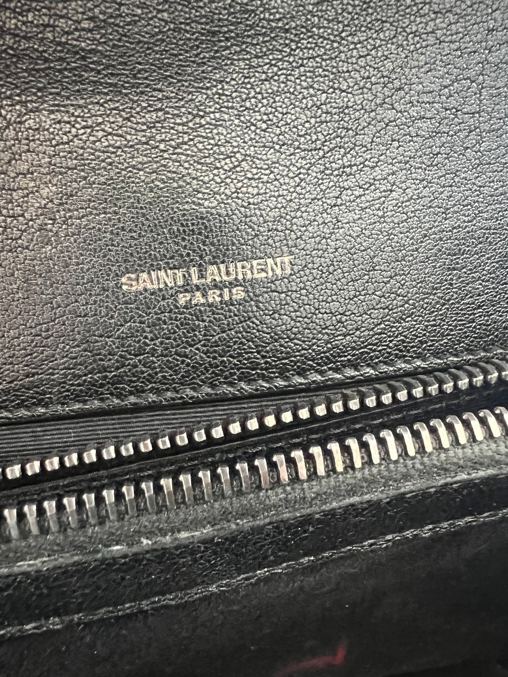 YSL Medium Quilted College Bag Black