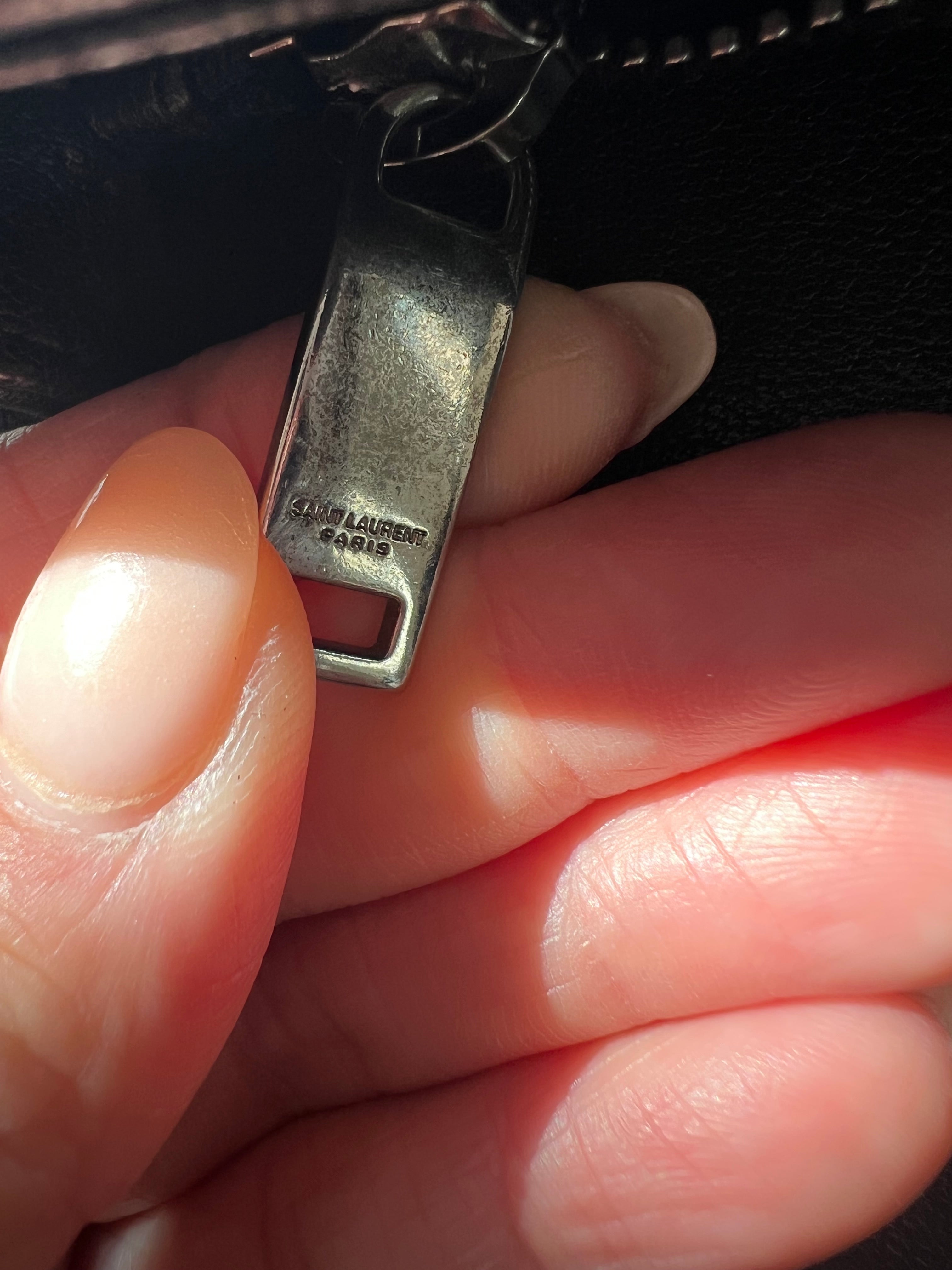 YSL Medium Quilted College Bag Black