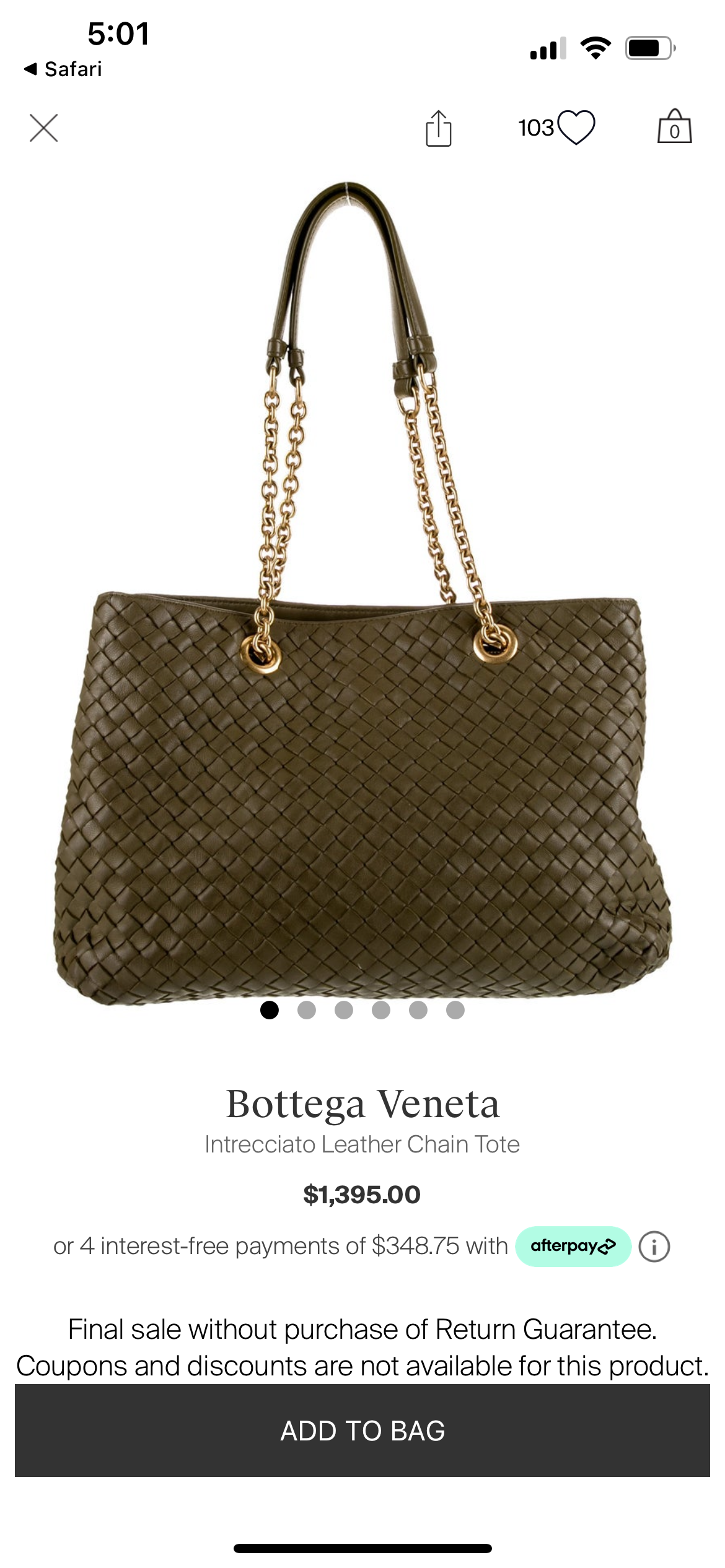 Bottega Veneta intrecciato tote bag