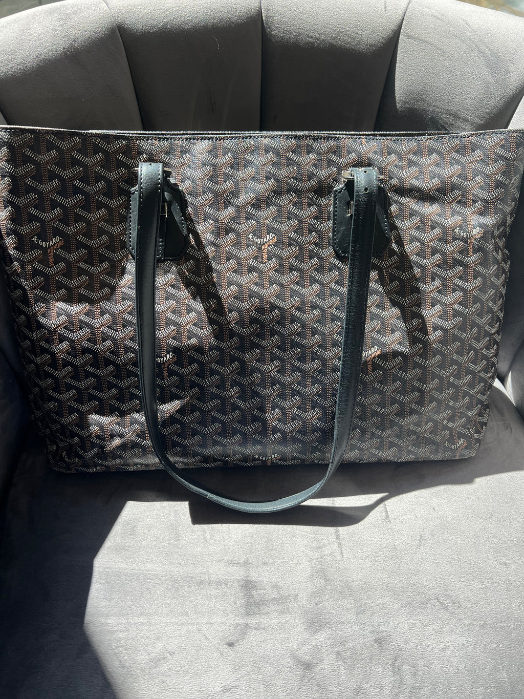 GOYARD Goyardine Sac Marie Galante MM Black