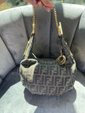 Fendi chain hobo and bracelet bag