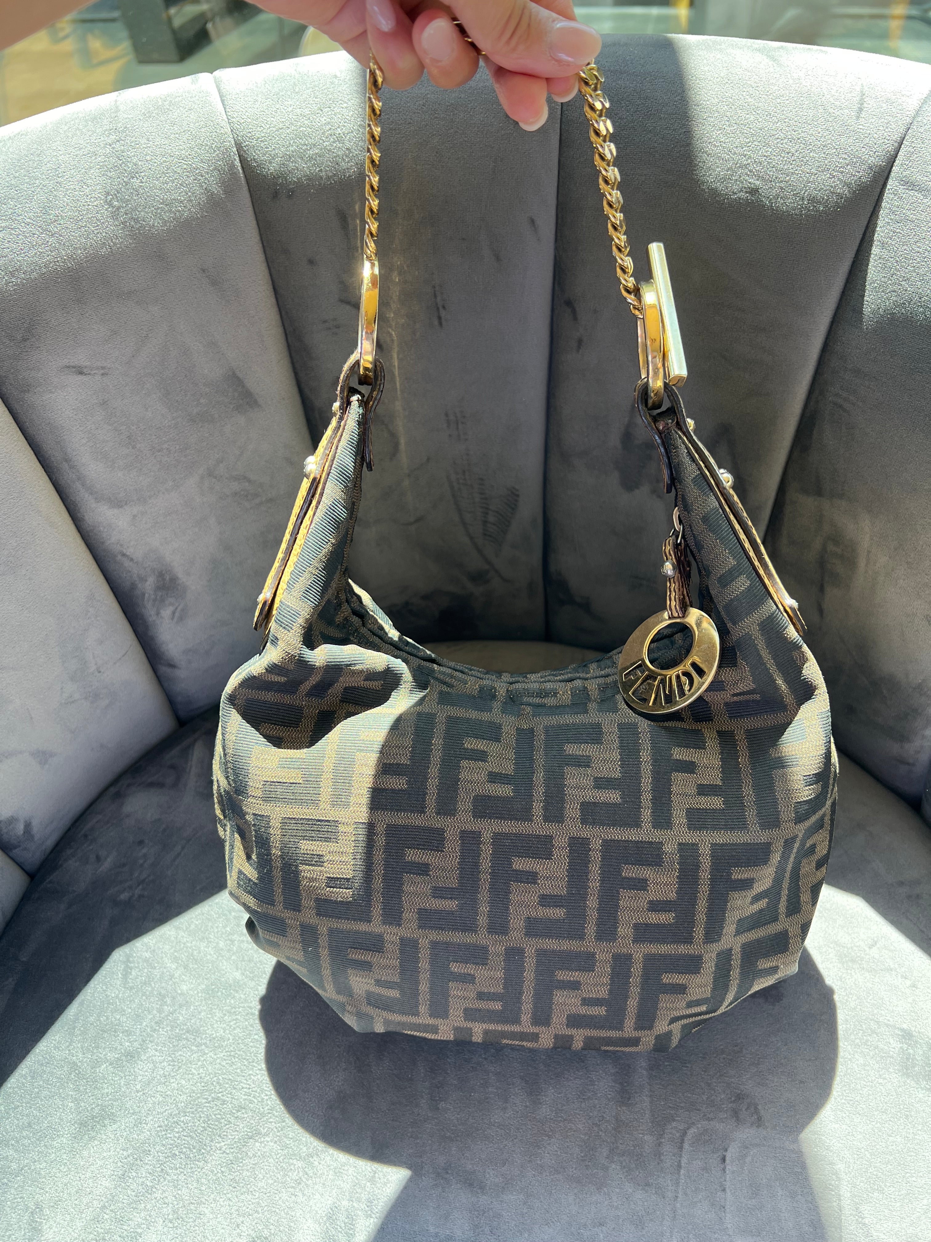 Fendi chain hobo and bracelet bag