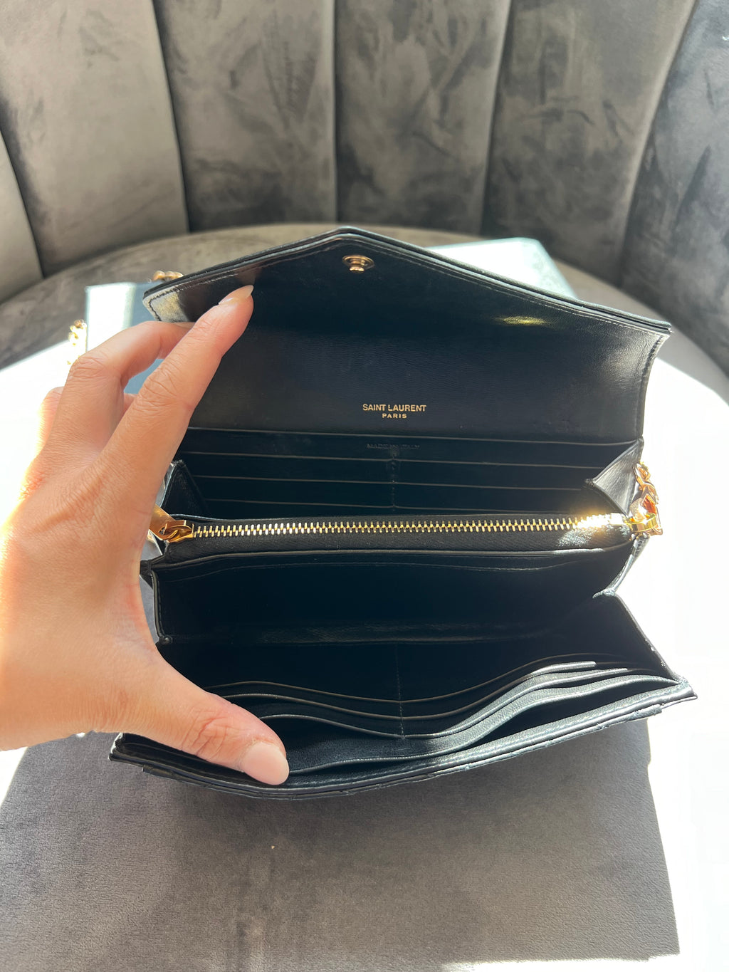 Yves Saint Laurent Gaby Wallet on chain